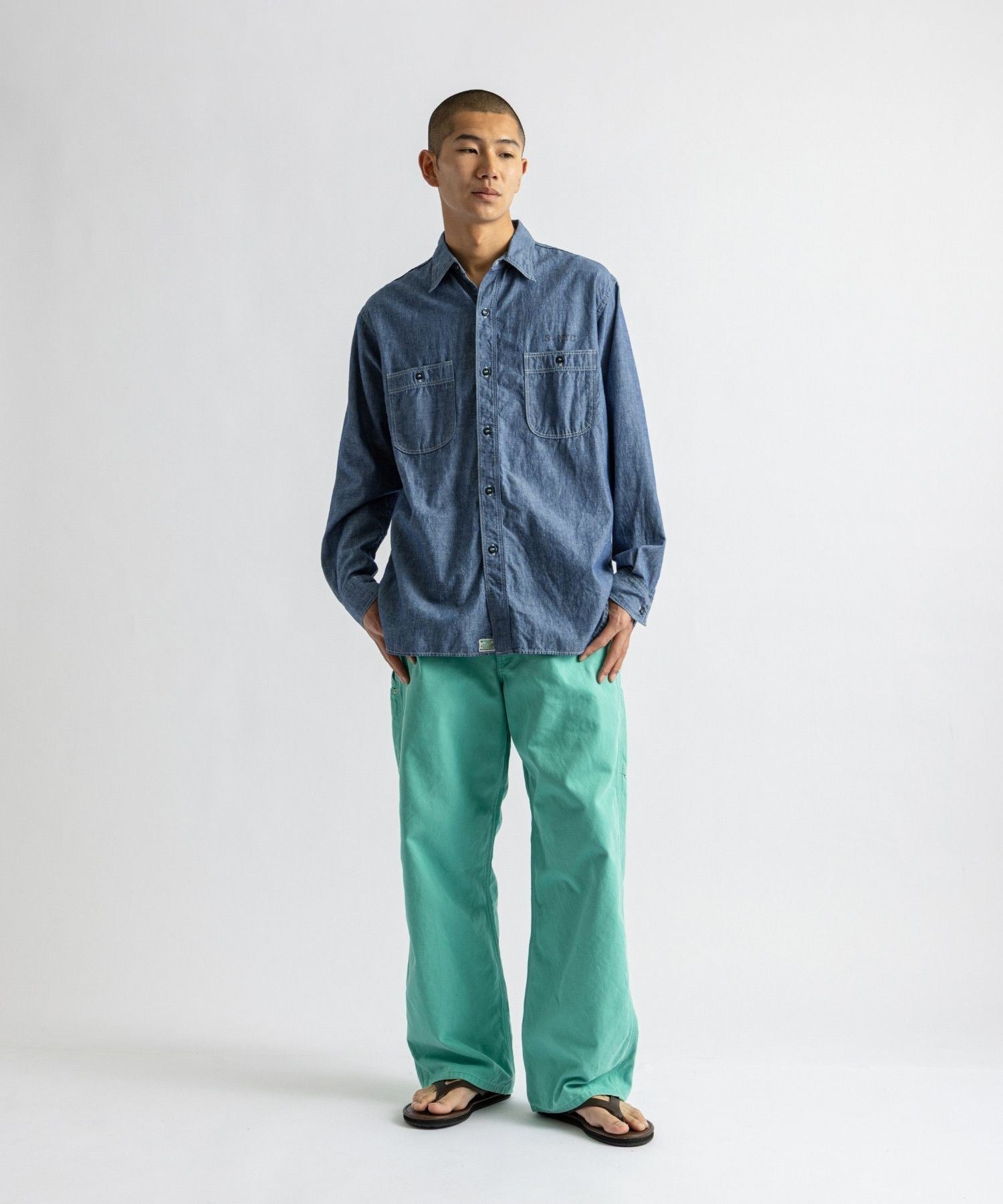 orSlow x Saturdays NYC DAD'S FIT OXFORD PAINTER PANTS