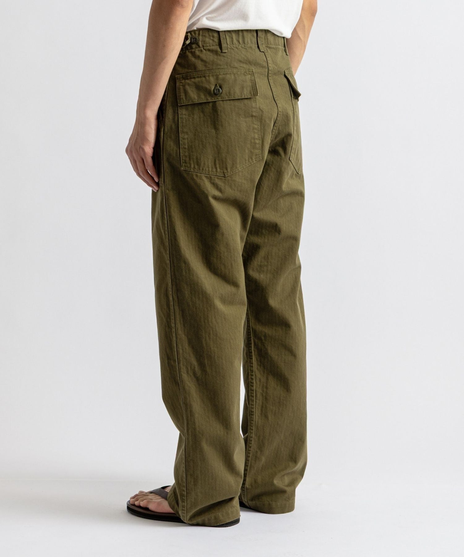 orSlow x Saturdays NYC HERRINGBONE VINTAGE FIT FATIGUE PANTS
