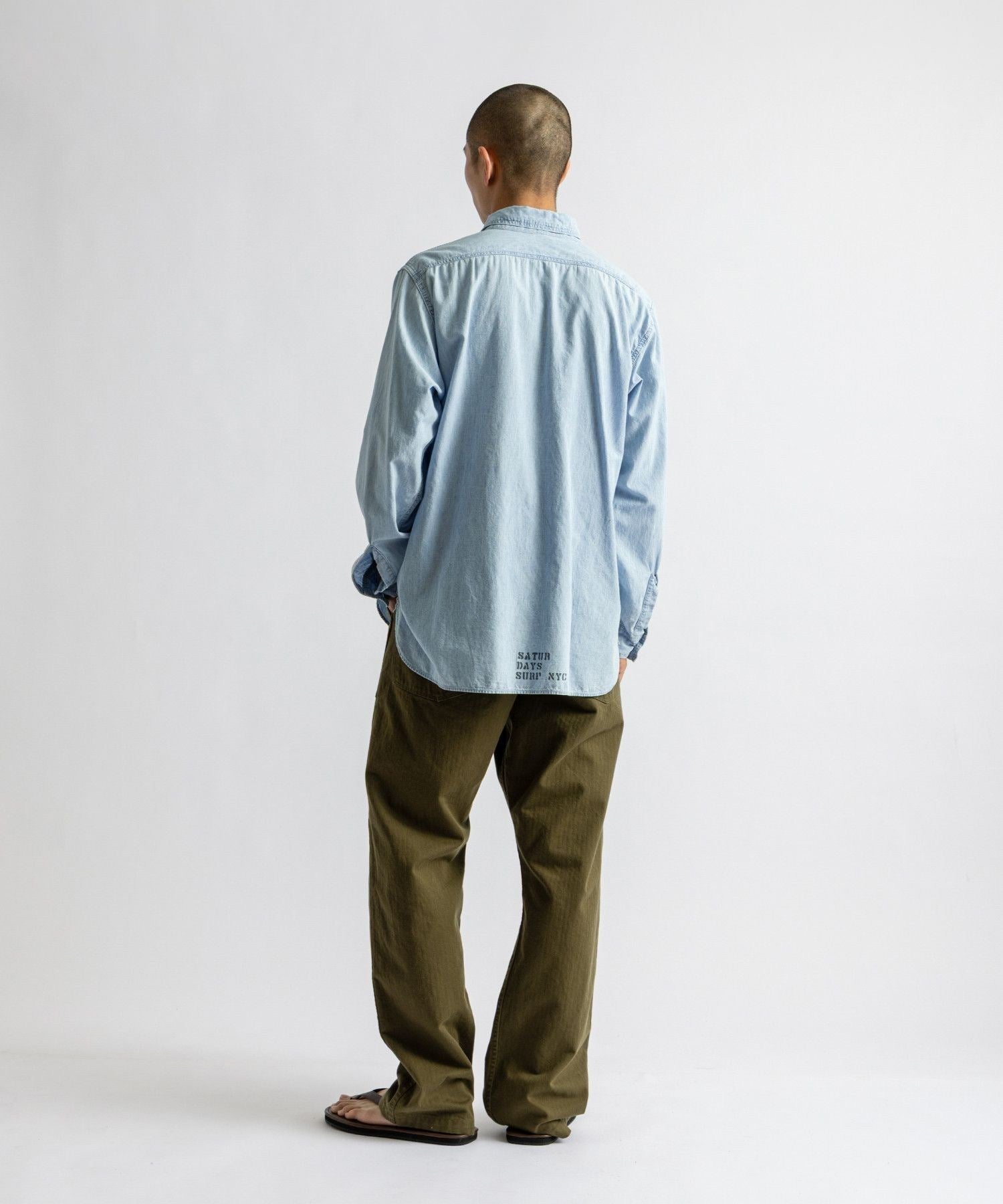 orSlow x Saturdays NYC HERRINGBONE VINTAGE FIT FATIGUE PANTS