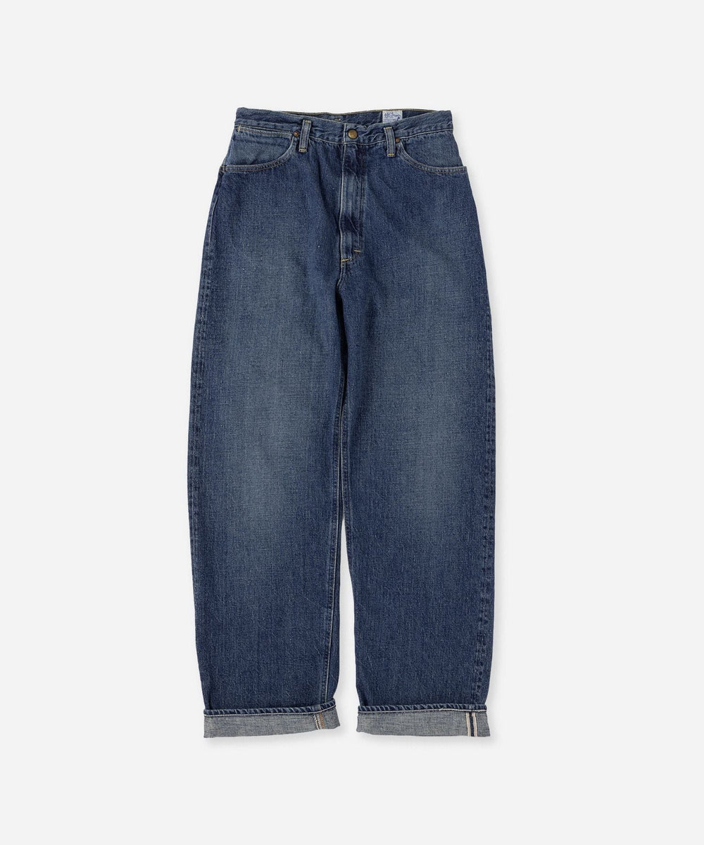 orSlow x Saturdays NYC HIGH WAIST SELVEDGE DENIM PANTS USED 