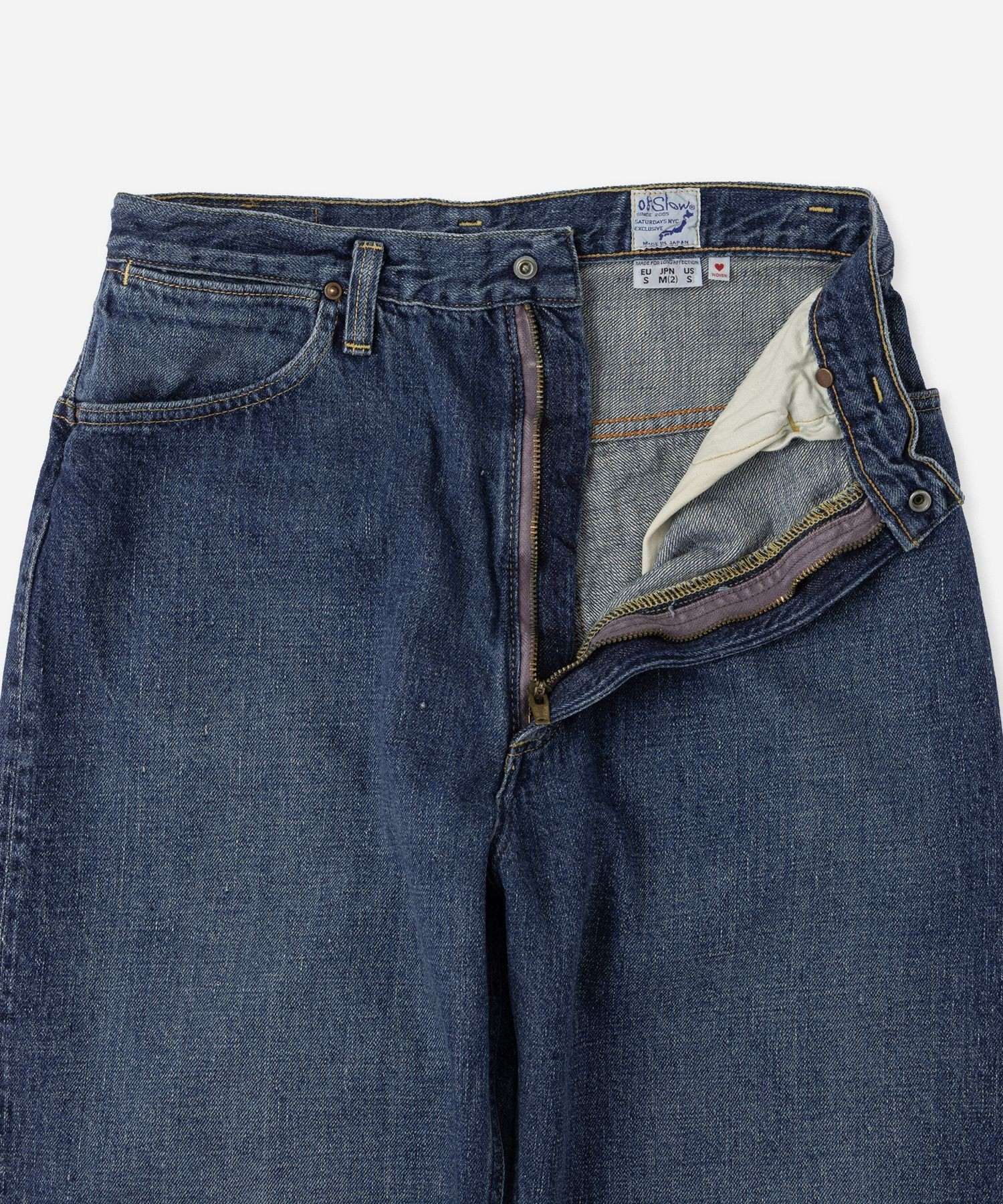 orSlow x Saturdays NYC HIGH WAIST SELVEDGE DENIM PANTS USED | WOMEN