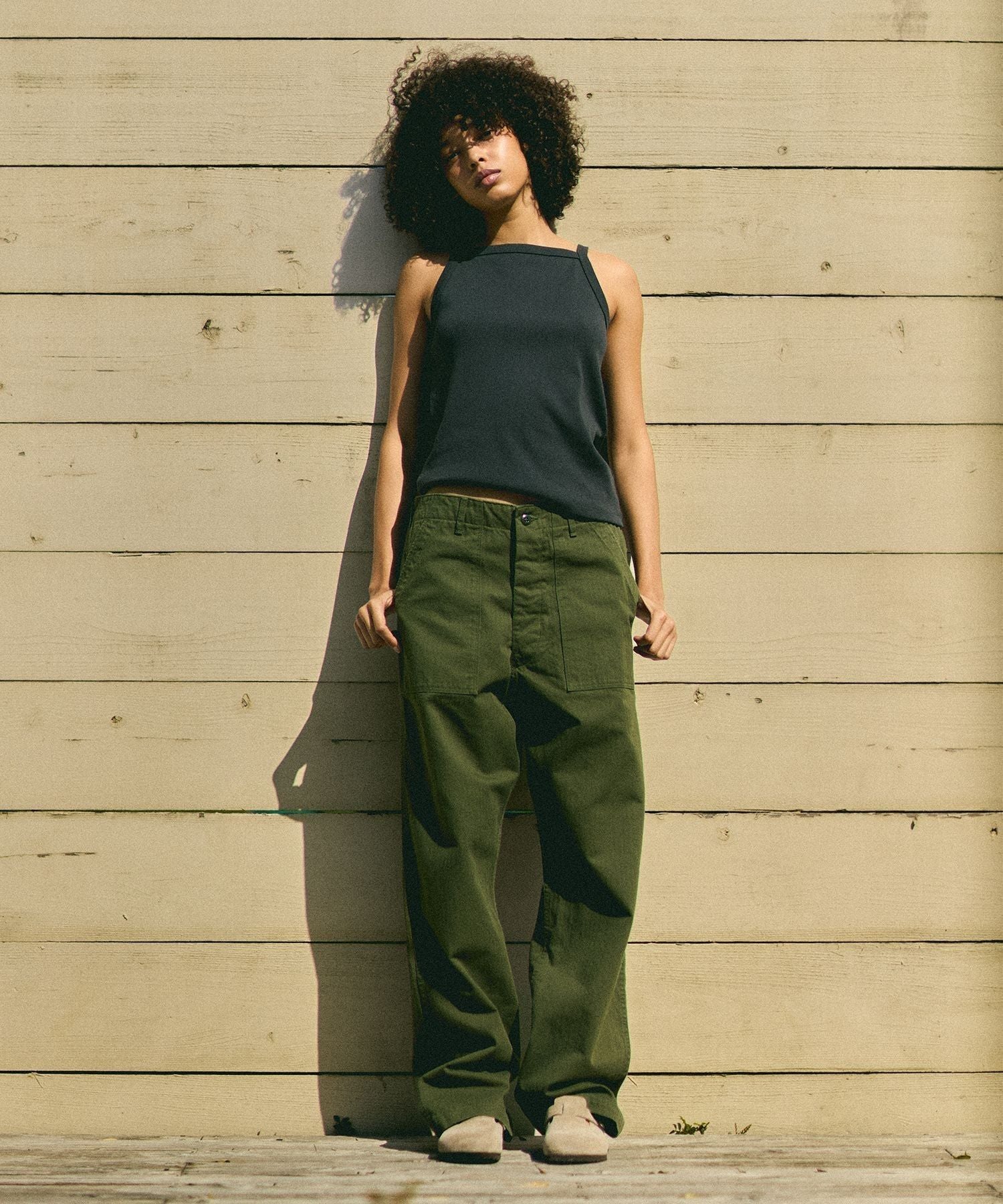 orSlow x Saturdays NYC SHORT LENGTH FATIGUE PANTS USED WASH | WOMEN