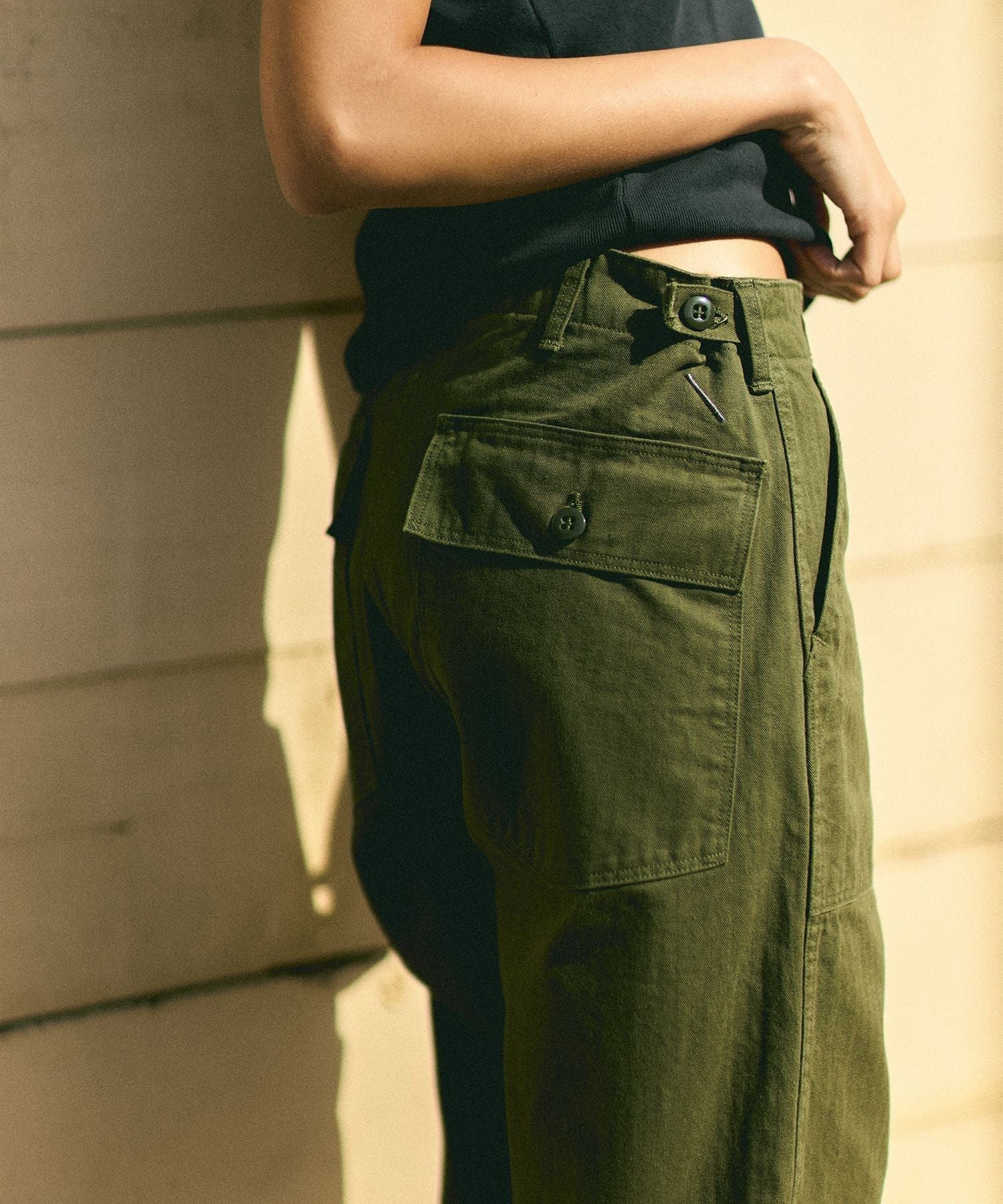 orSlow x Saturdays NYC SHORT LENGTH FATIGUE PANTS USED WASH | WOMEN