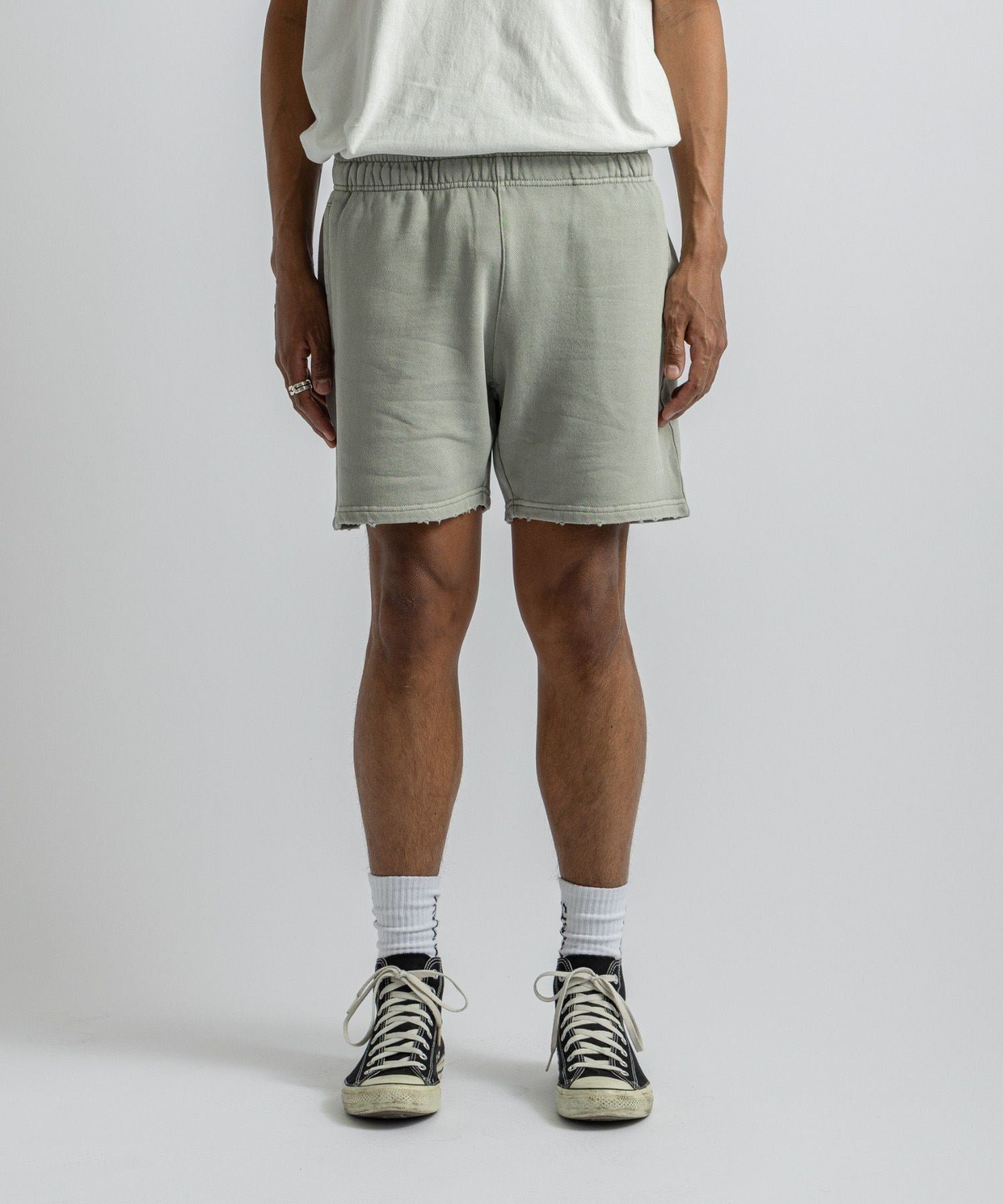 GDC×Saturdays NYC Austin Damaged Sweat Short Pants