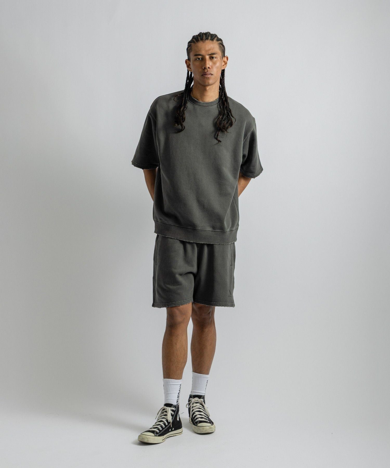 GDC×Saturdays NYC Austin Damaged Sweat Short Pants