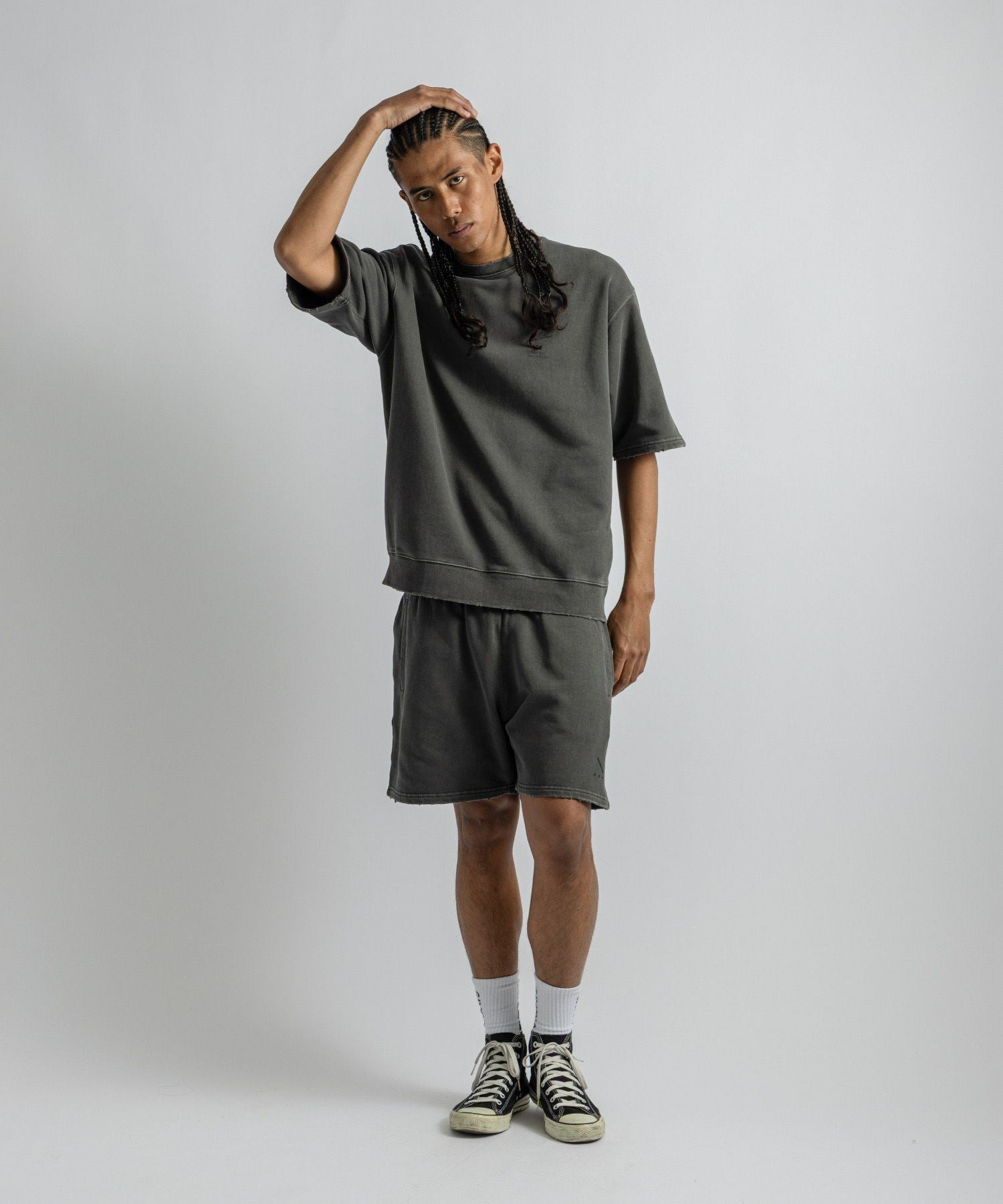 GDC×Saturdays NYC Austin Damaged Sweat Short Pants