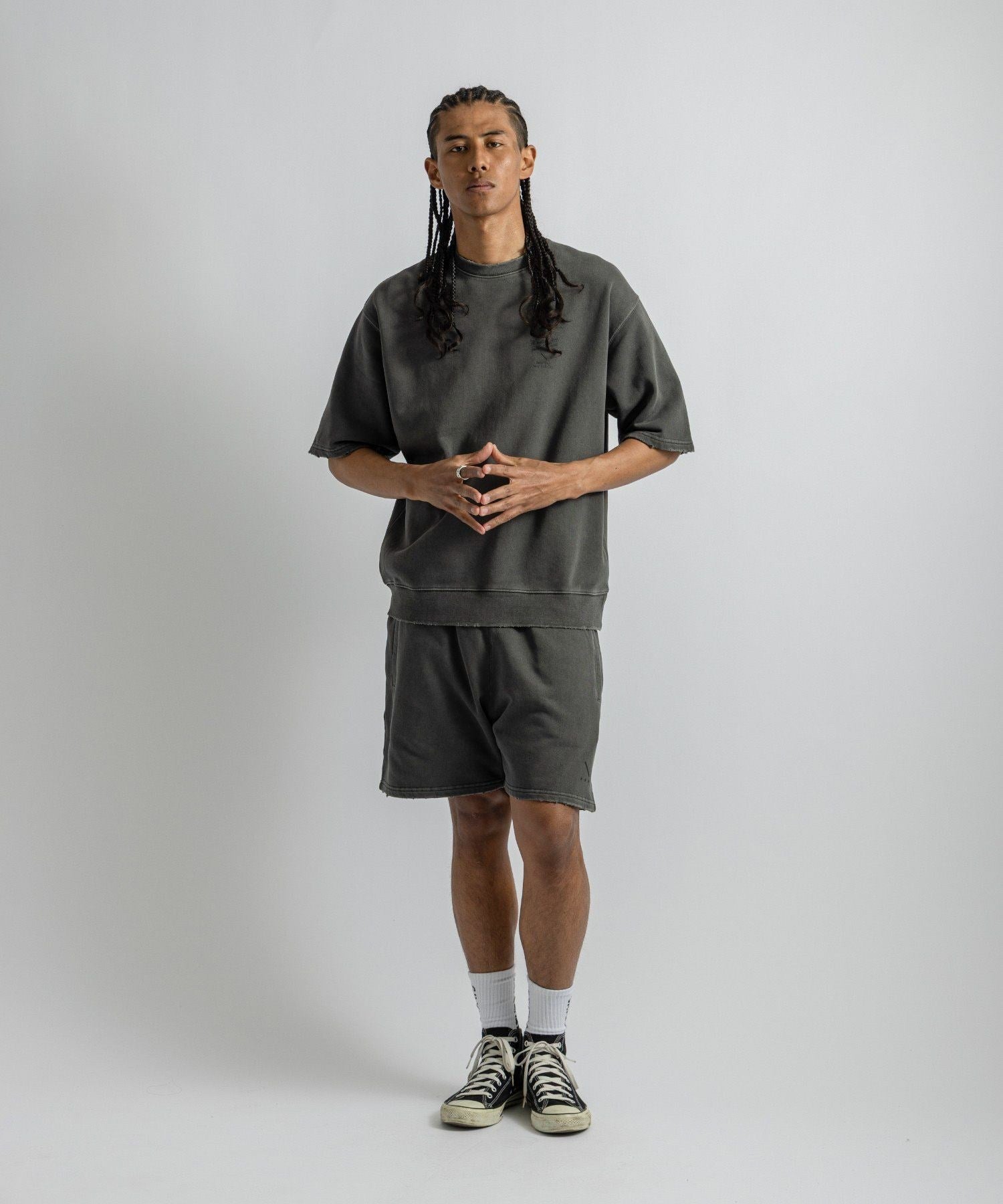 GDC×Saturdays NYC Austin Damaged Sweat Short Pants