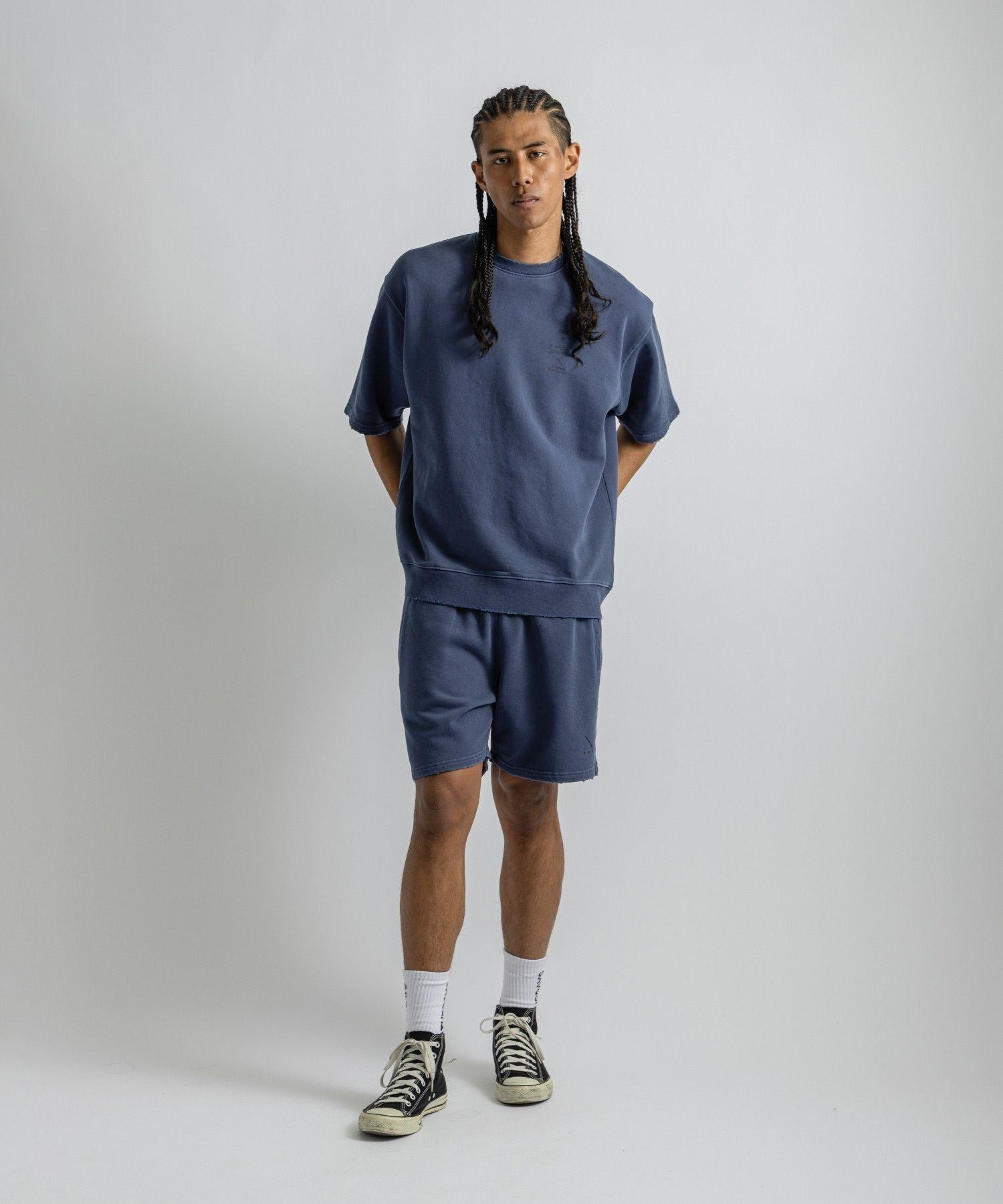 GDC×Saturdays NYC Austin Damaged Sweat Short Pants
