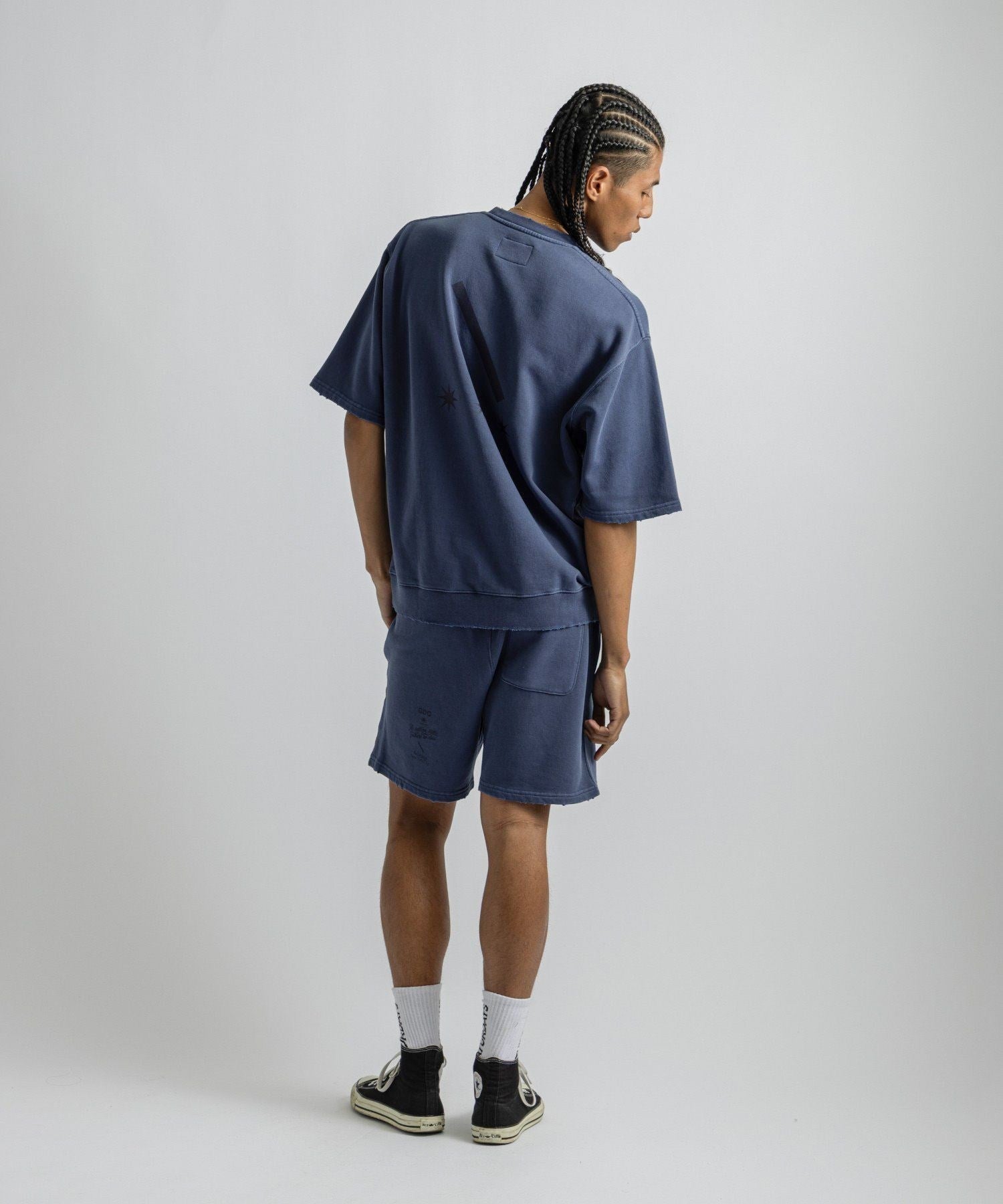 GDC×Saturdays NYC Austin Damaged Sweat Short Pants