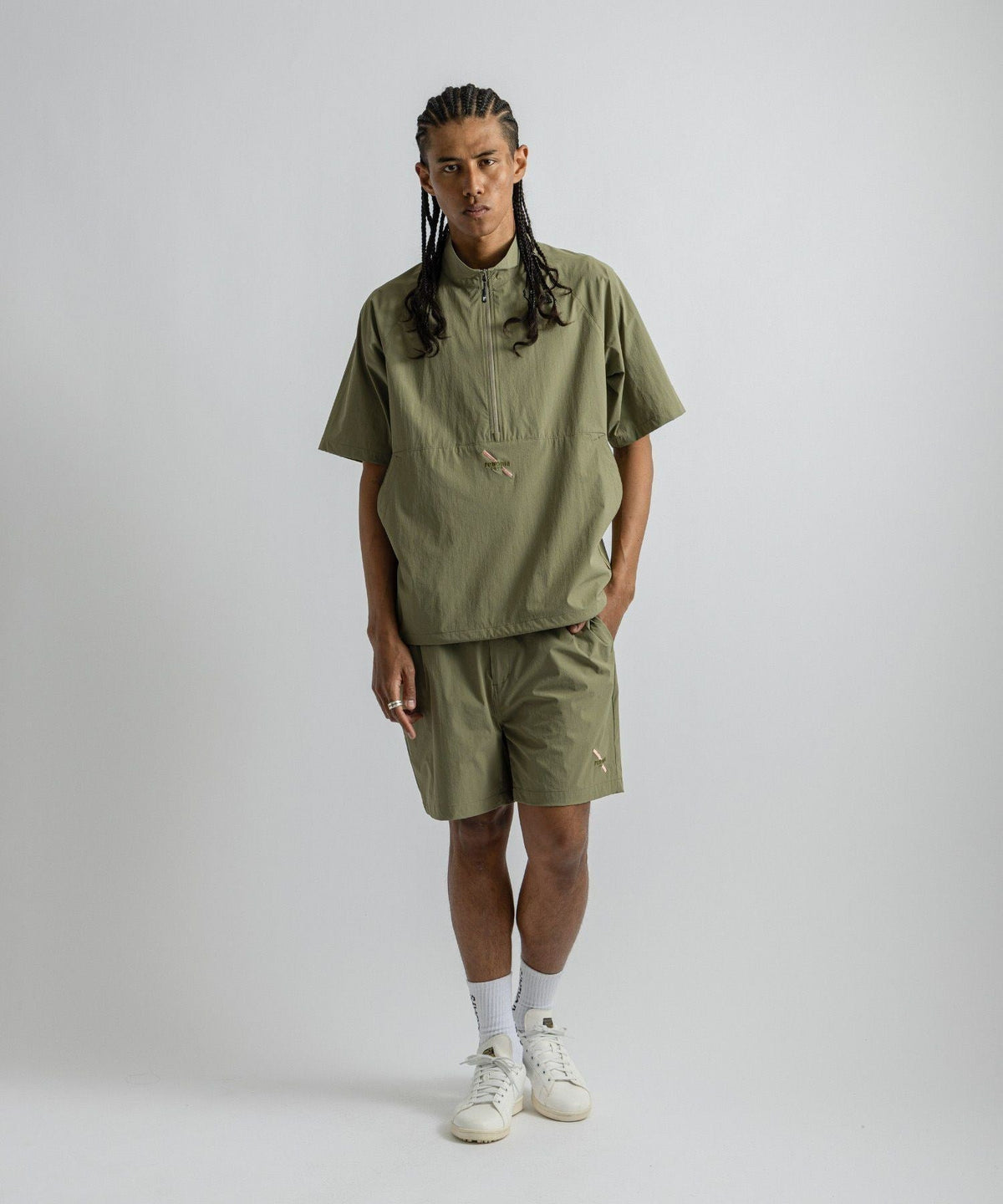 renoma GOLF x Saturdays NYC Mens Half Zip JK SS