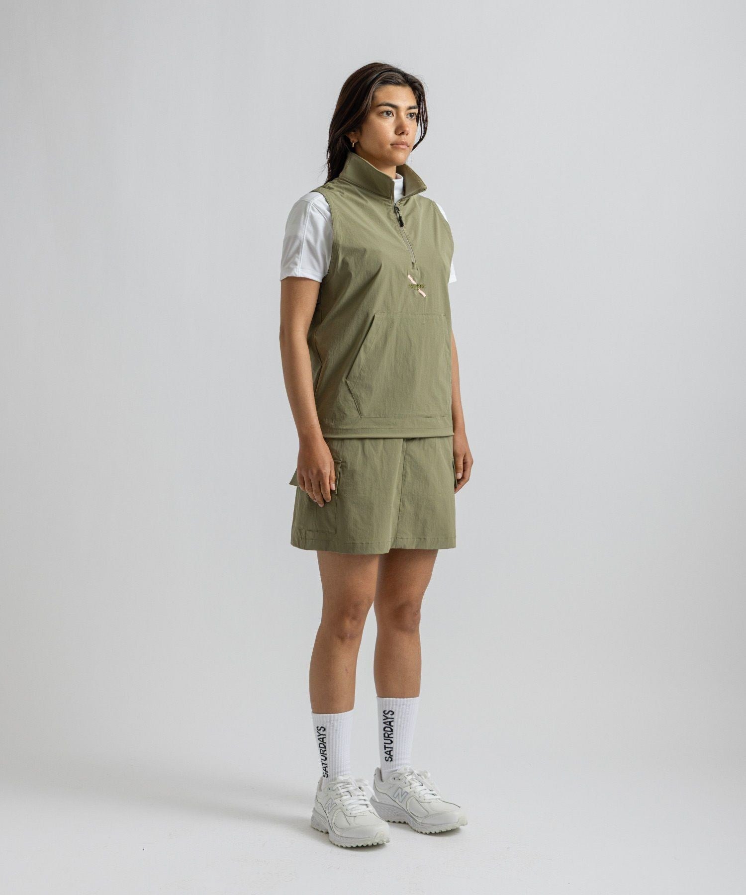 renoma GOLF x Saturdays NYC Womens Half Zip Vest | WOMEN
