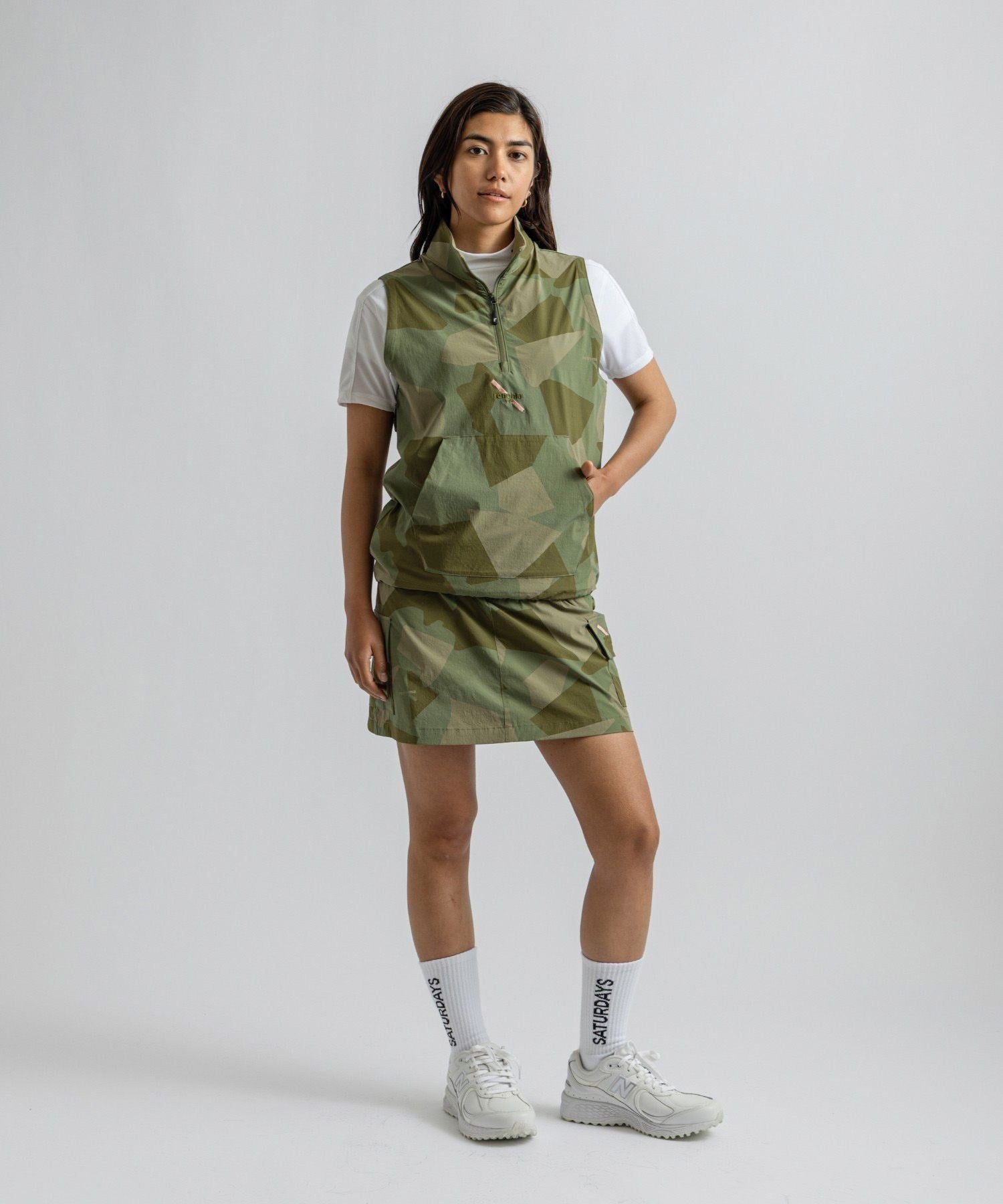 renoma GOLF x Saturdays NYC Womens Half Zip Vest | WOMEN