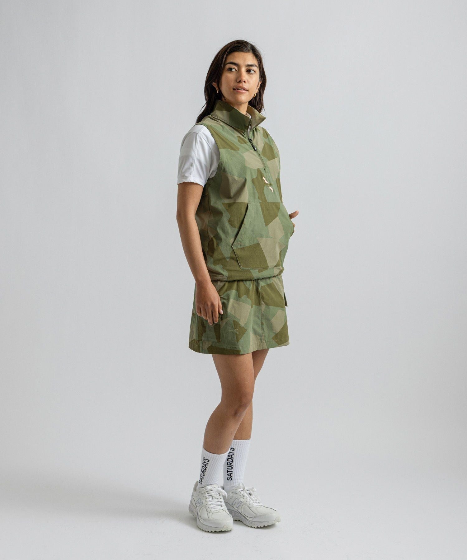 renoma GOLF x Saturdays NYC Womens Half Zip Vest | WOMEN