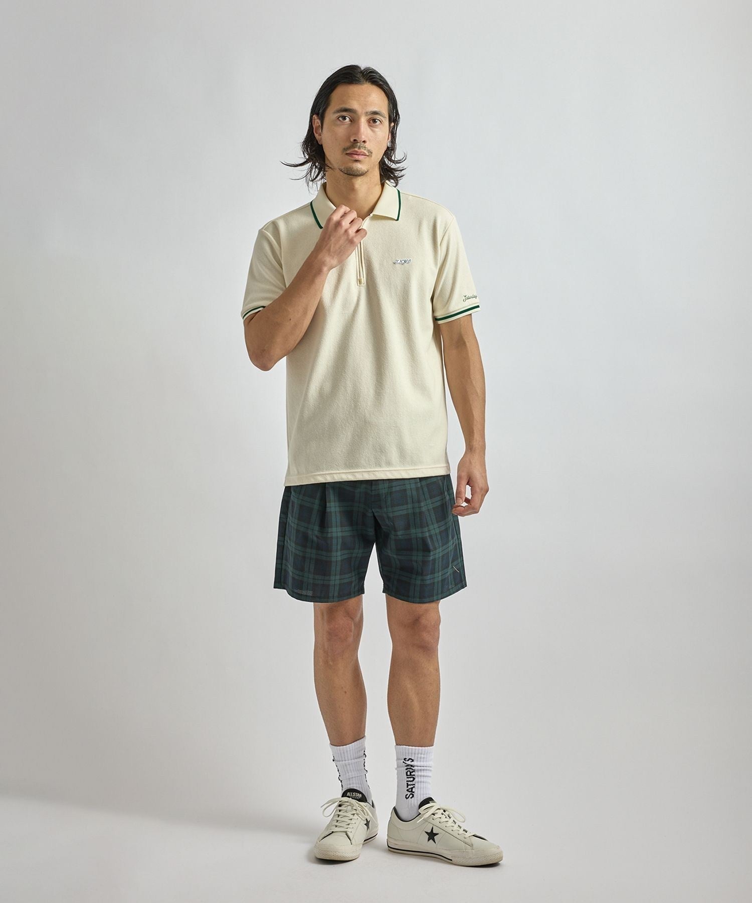 SS Half Zip Polo