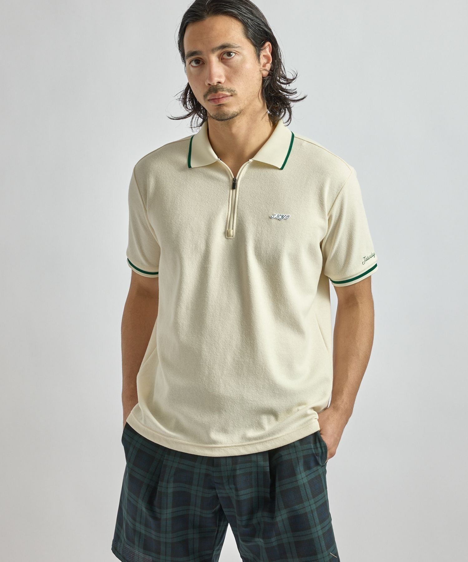 SS Half Zip Polo