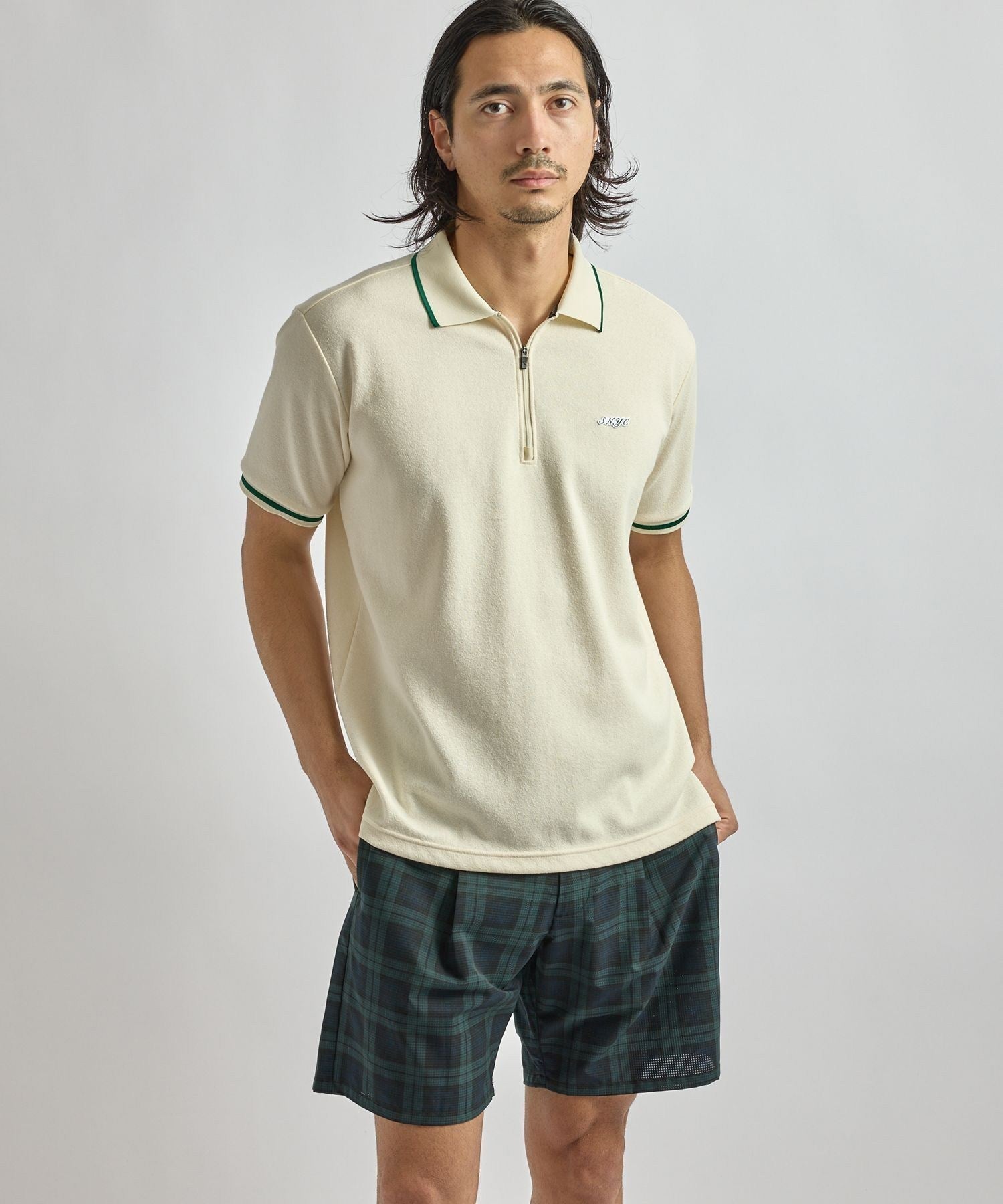 SS Half Zip Polo