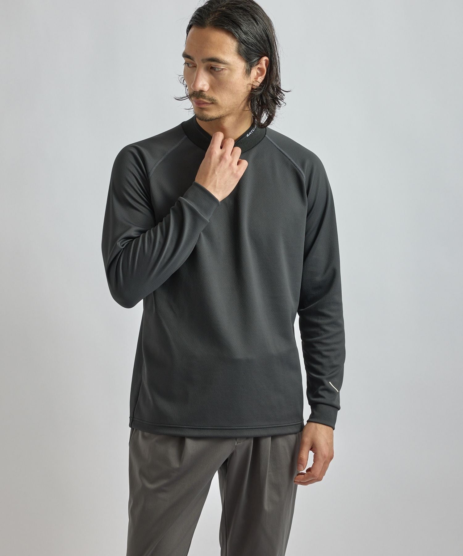 LS Mock Neck Shirt