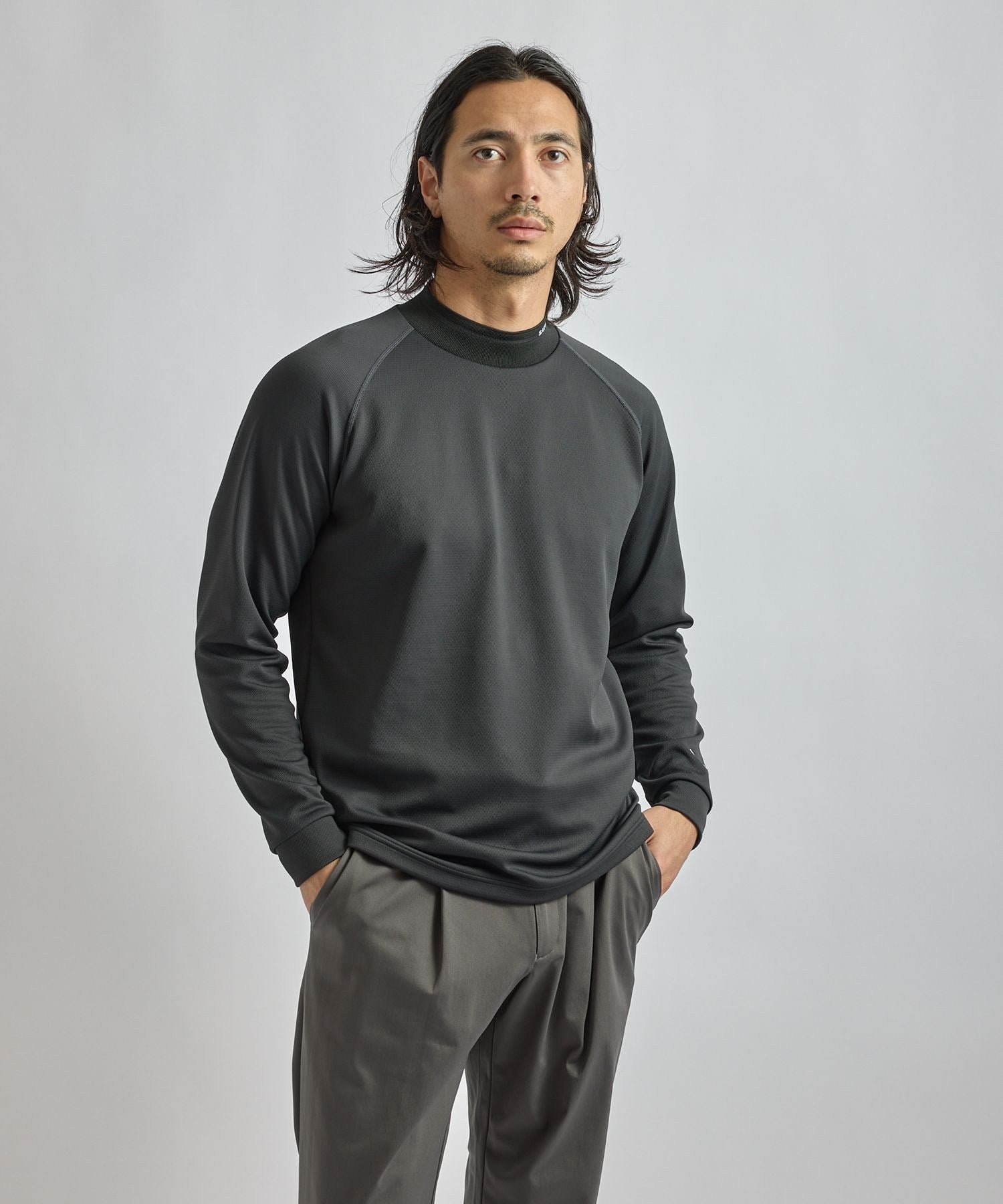 LS Mock Neck Shirt