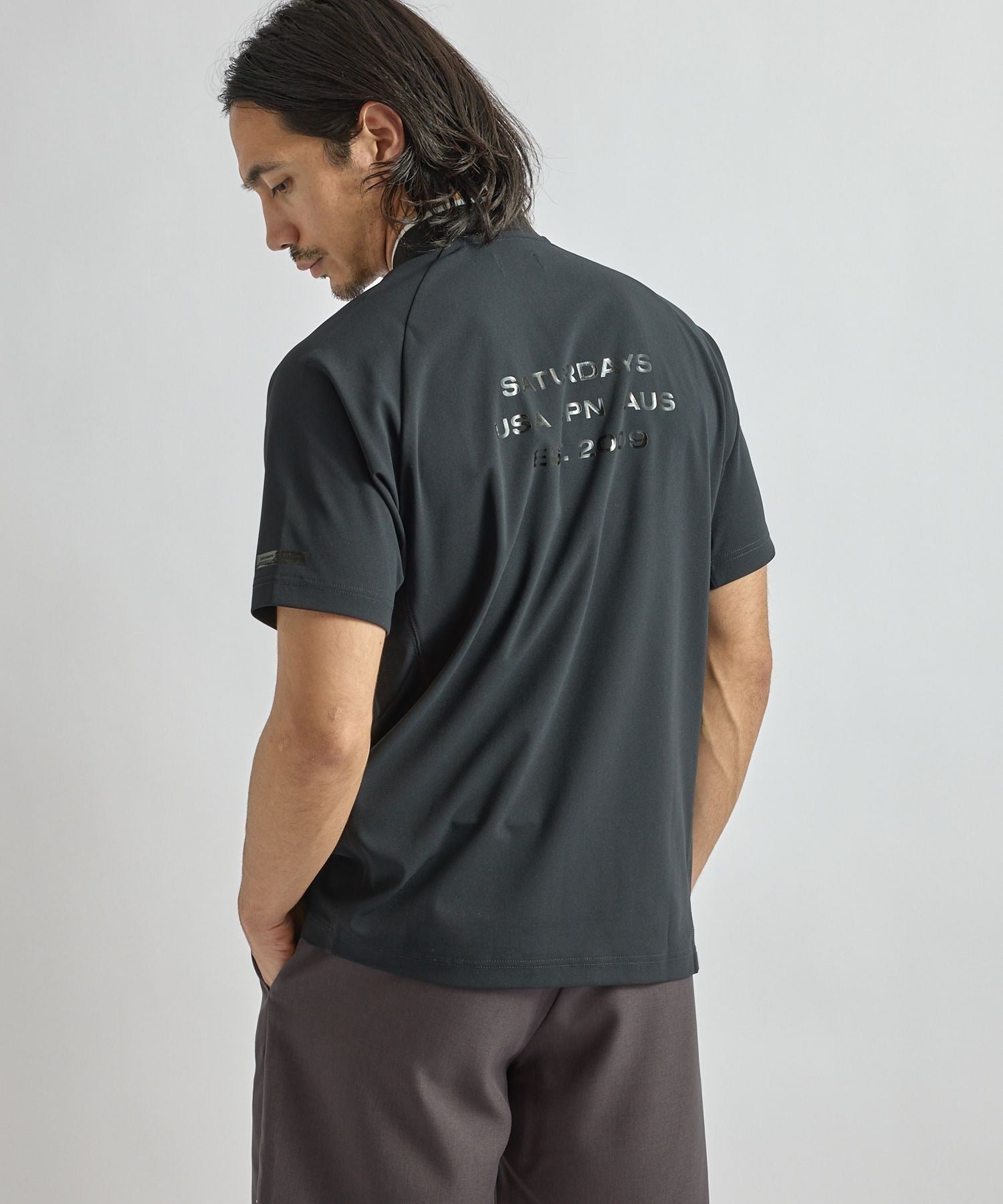 Ss Mock Neck Shirt