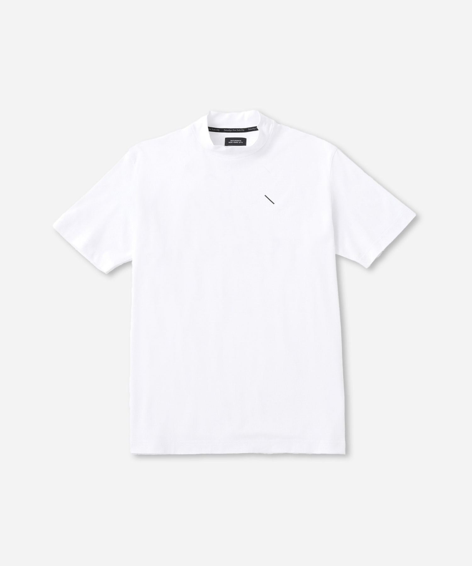 SS Dot Mesh Half Mockneck Shirt