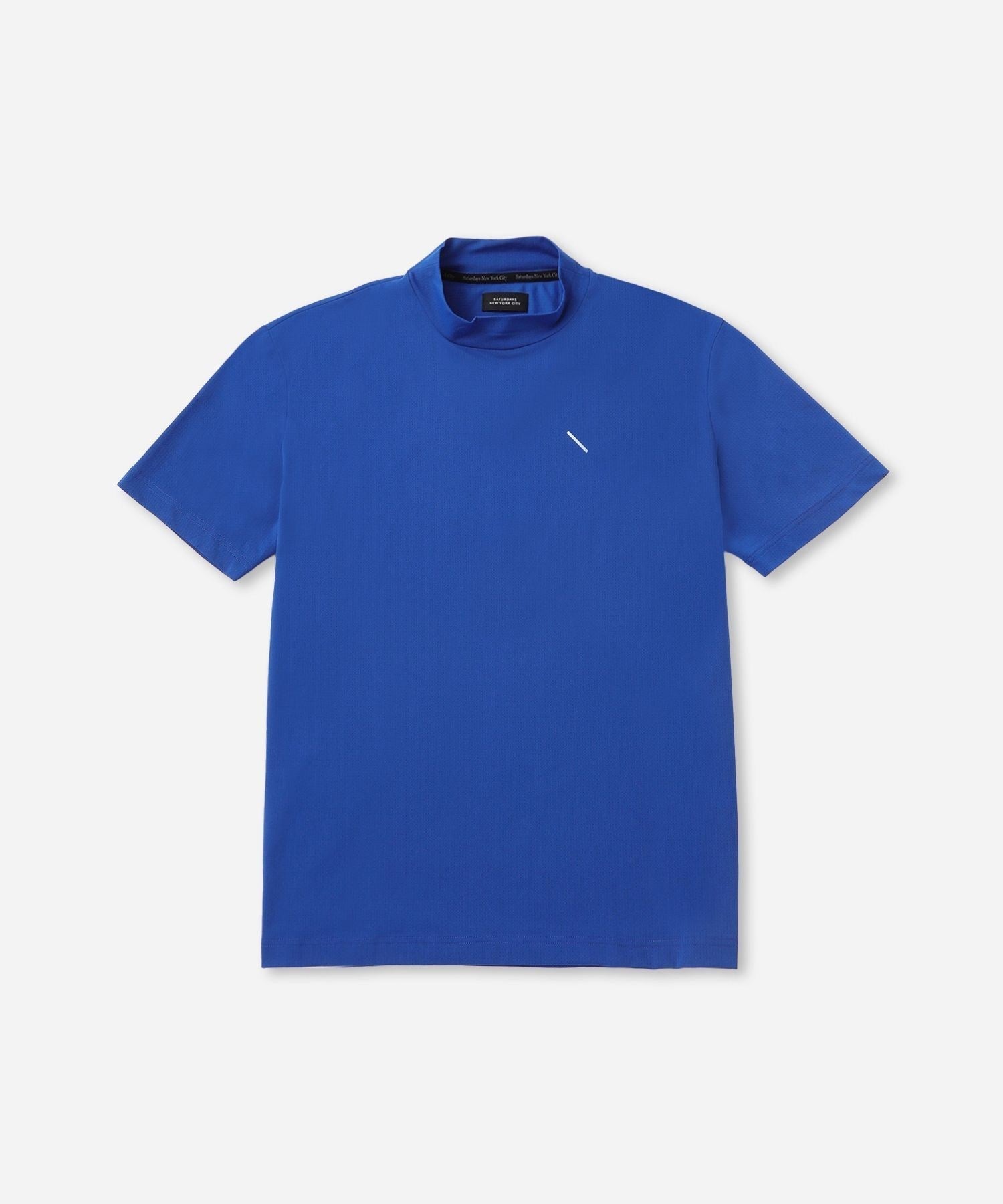 SS Dot Mesh Half Mockneck Shirt