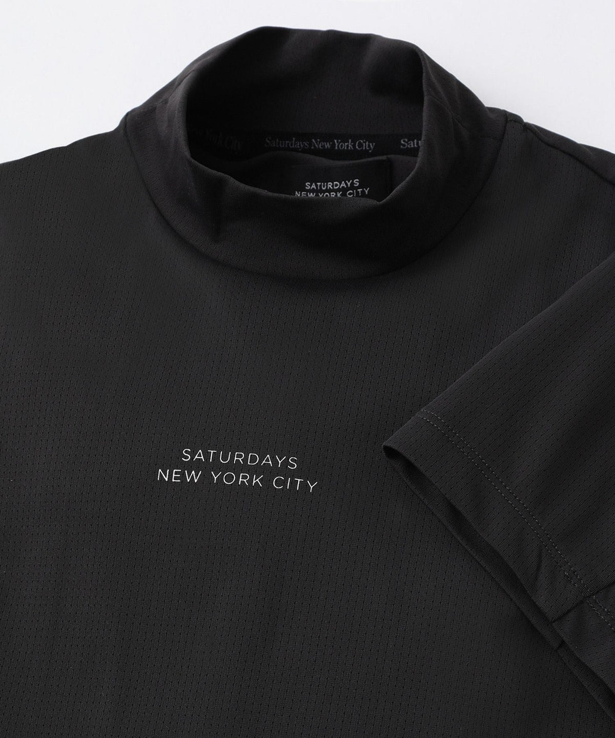 Hs Dot Mesh Half Mockneck Shirt | WOMEN