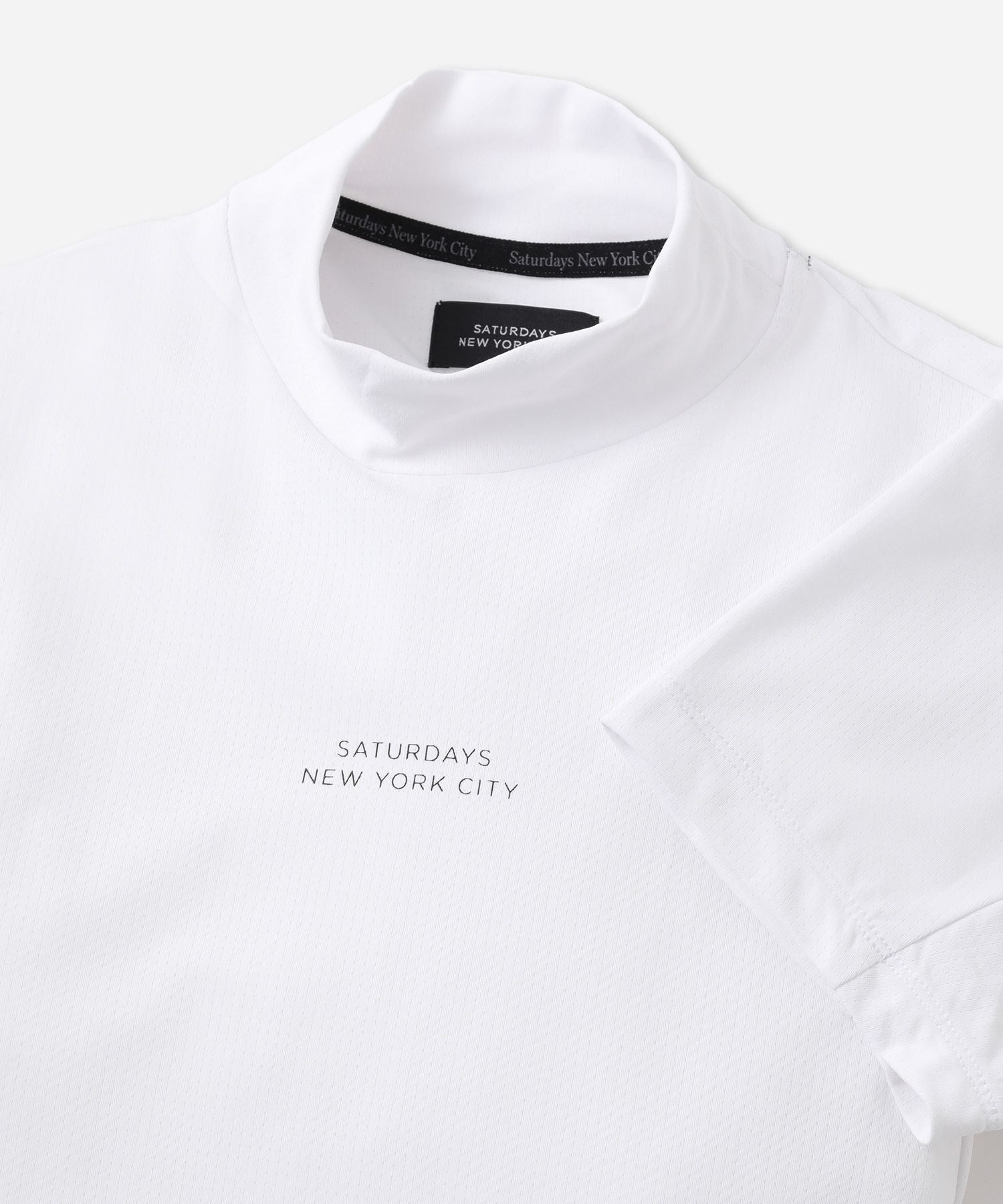 Hs Dot Mesh Half Mockneck Shirt | WOMEN