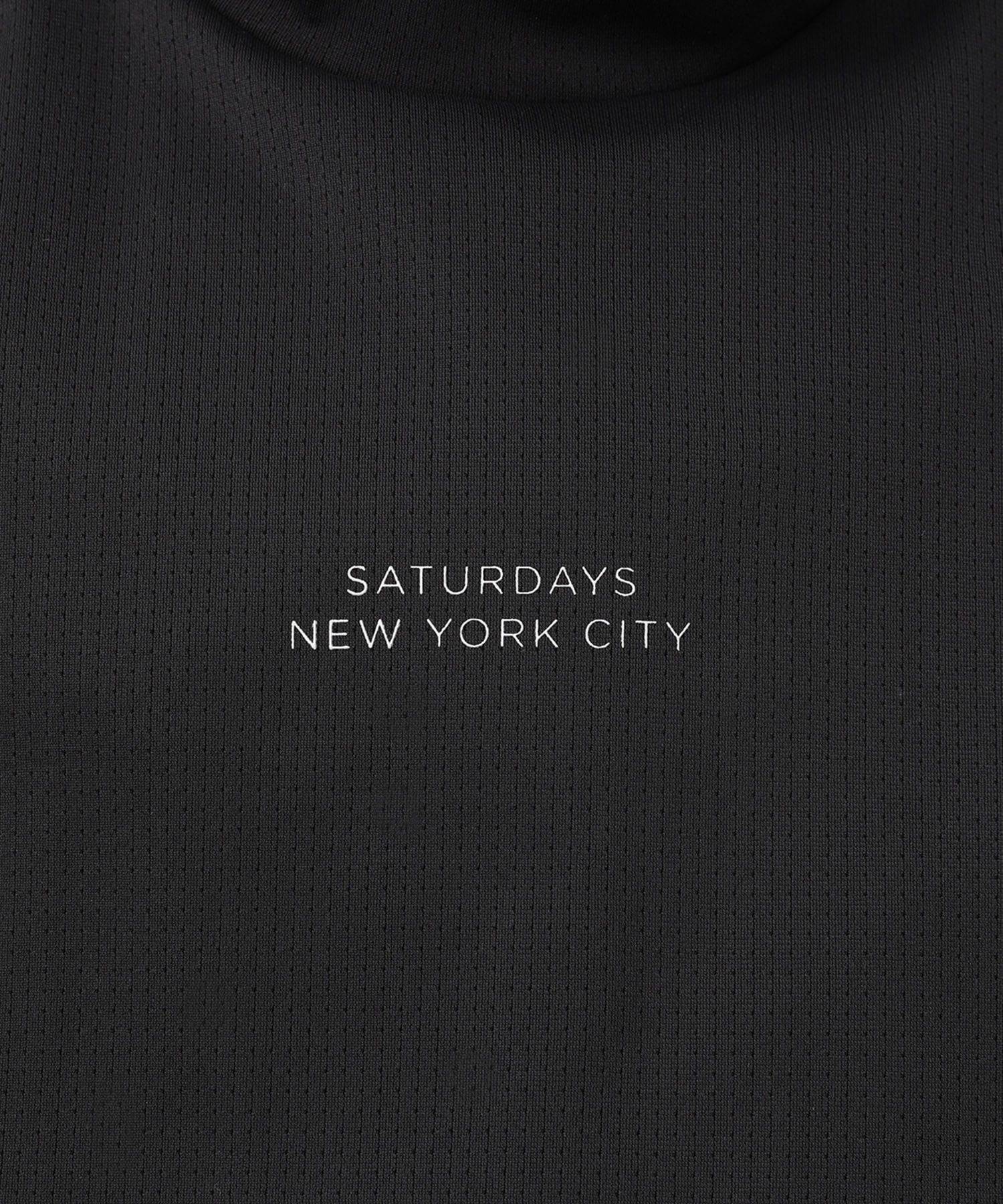 Hs Dot Mesh Half Mockneck Shirt | WOMEN