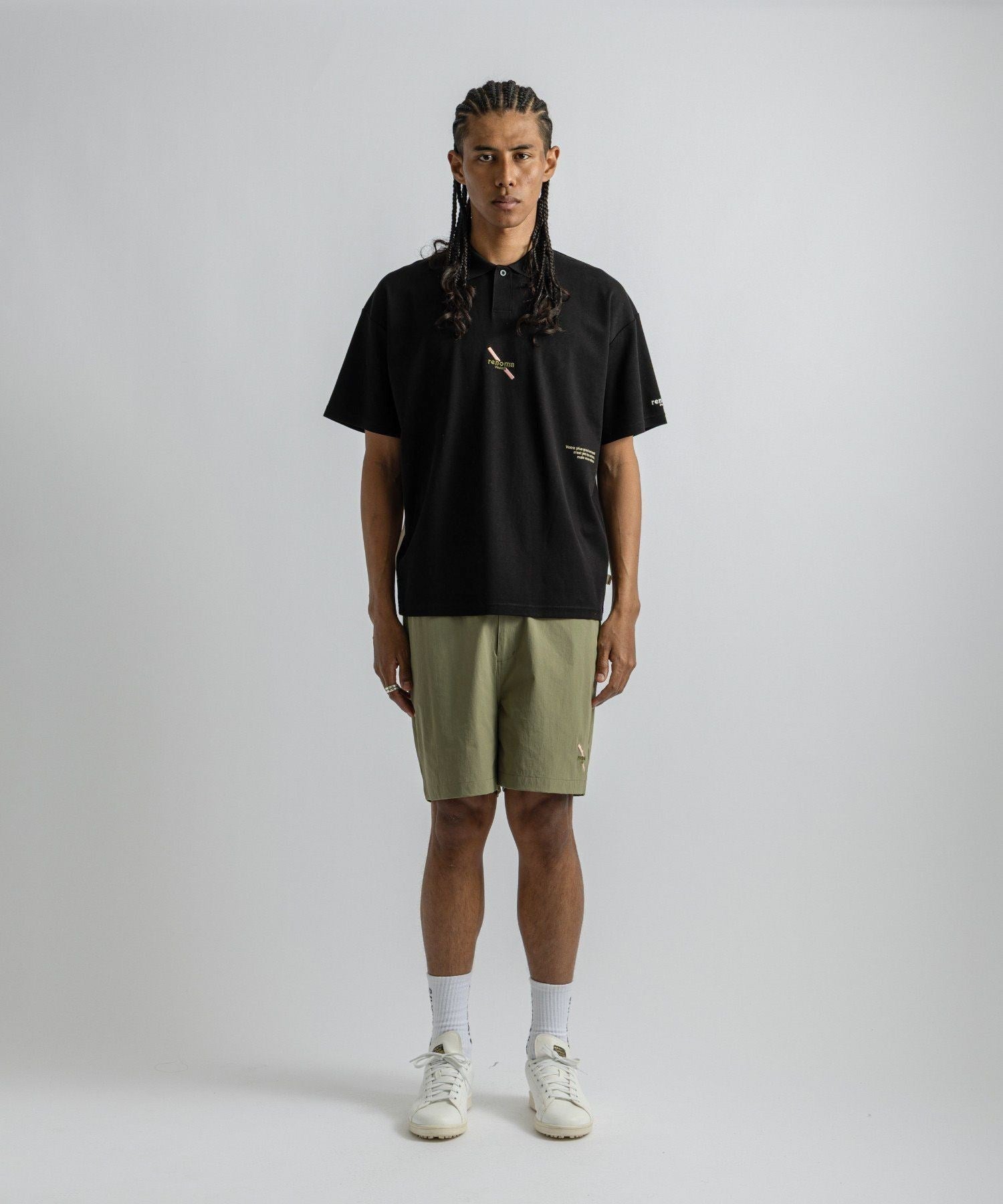 renoma GOLF x Saturdays NYC Back Print Polo SS