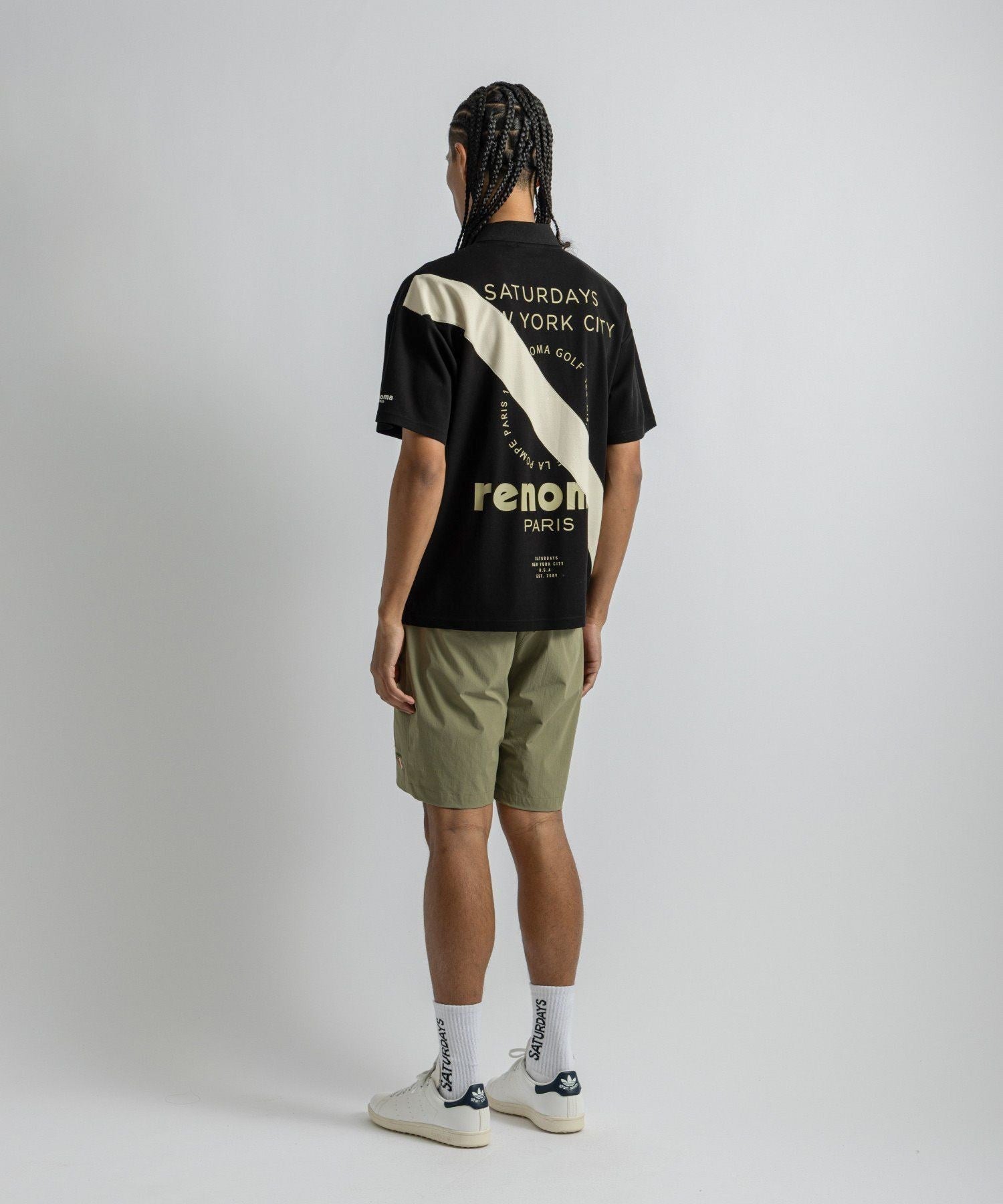 renoma GOLF x Saturdays NYC Back Print Polo SS