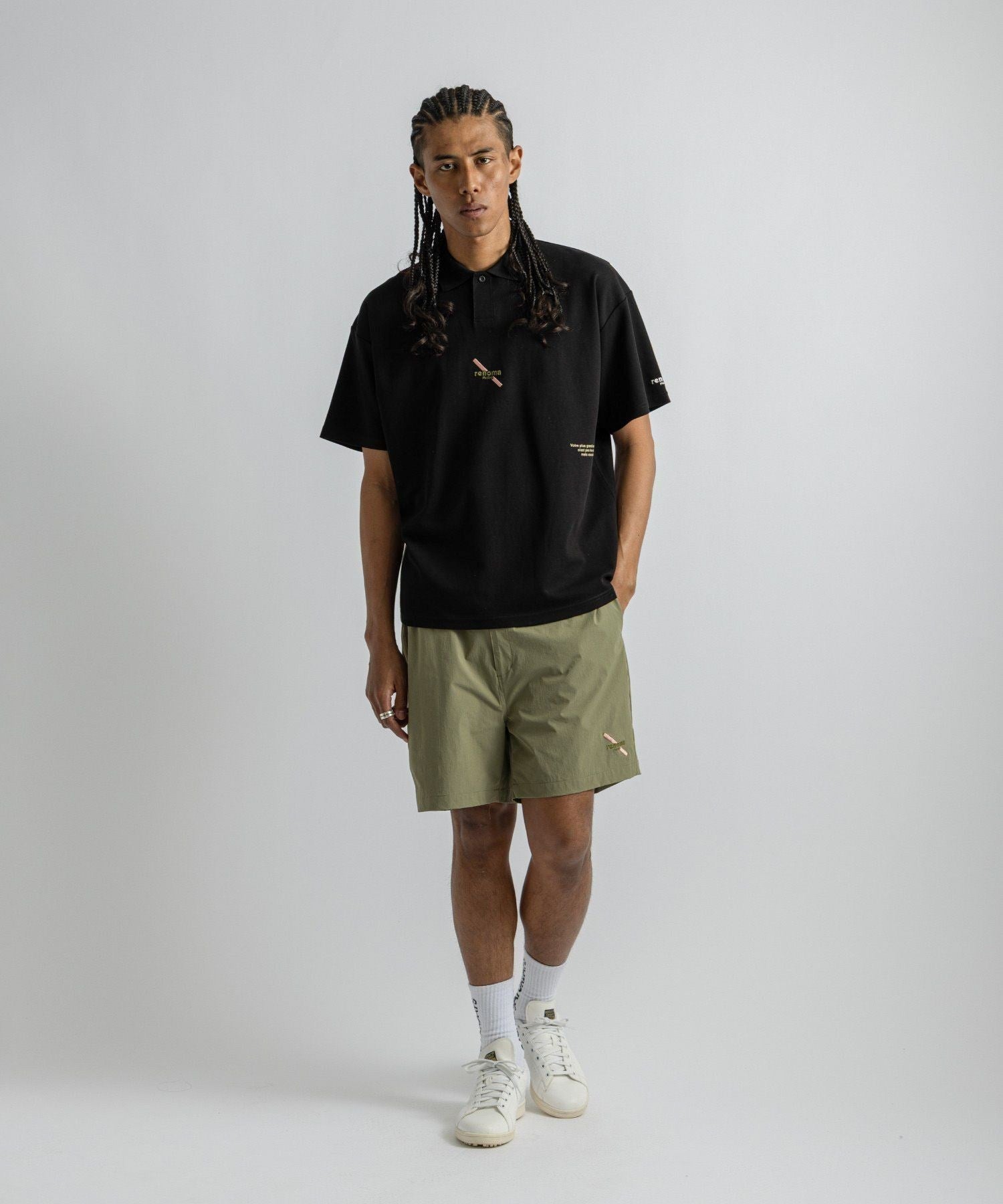 renoma GOLF x Saturdays NYC Back Print Polo SS