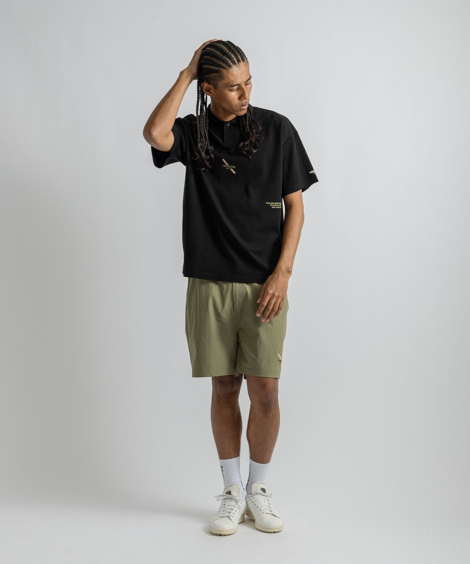 renoma GOLF x Saturdays NYC Back Print Polo SS