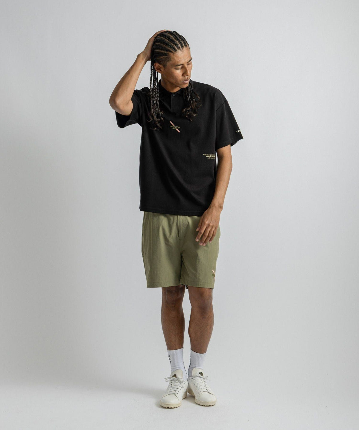 renoma GOLF x Saturdays NYC Back Print Polo SS