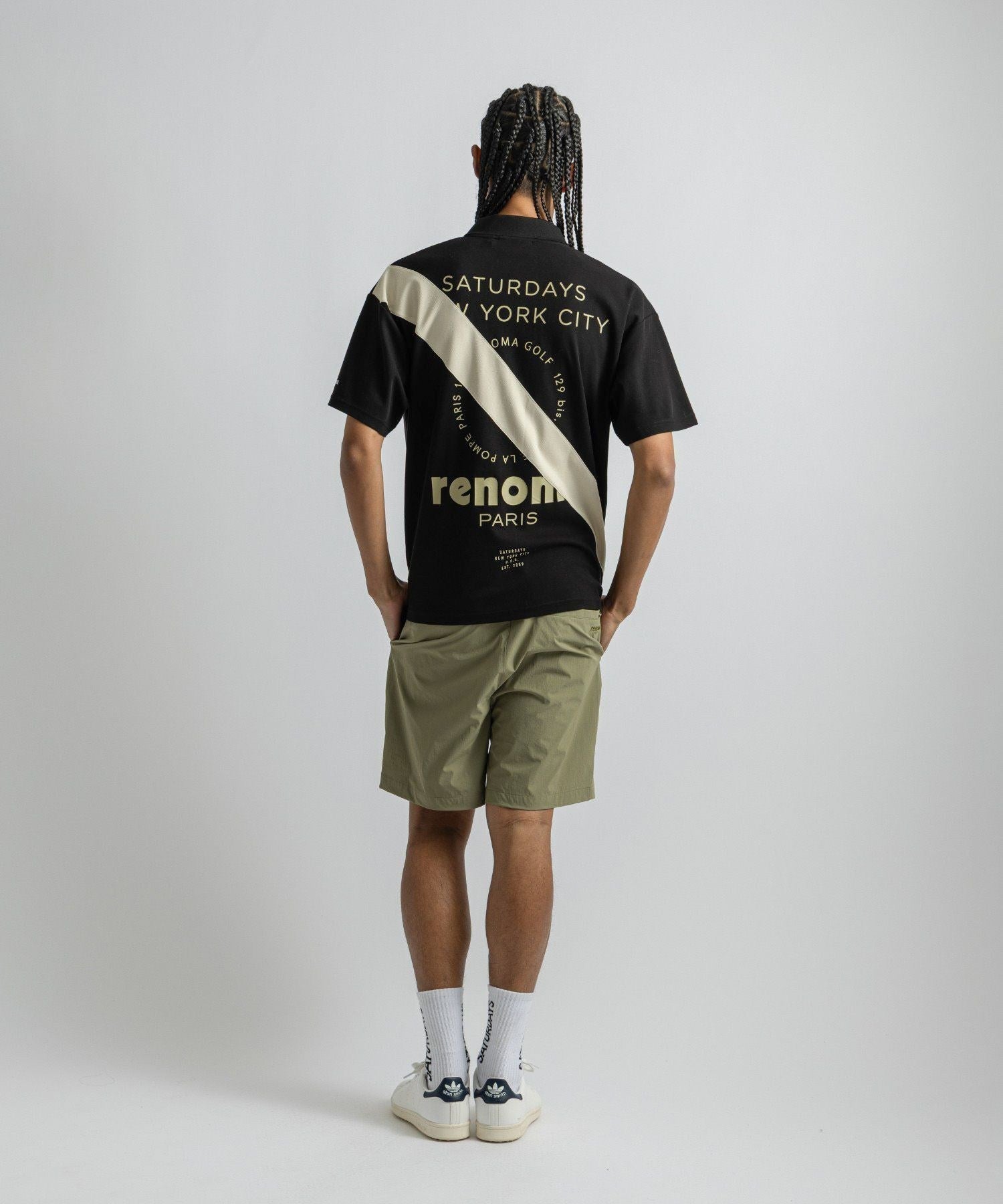 renoma GOLF x Saturdays NYC Back Print Polo SS