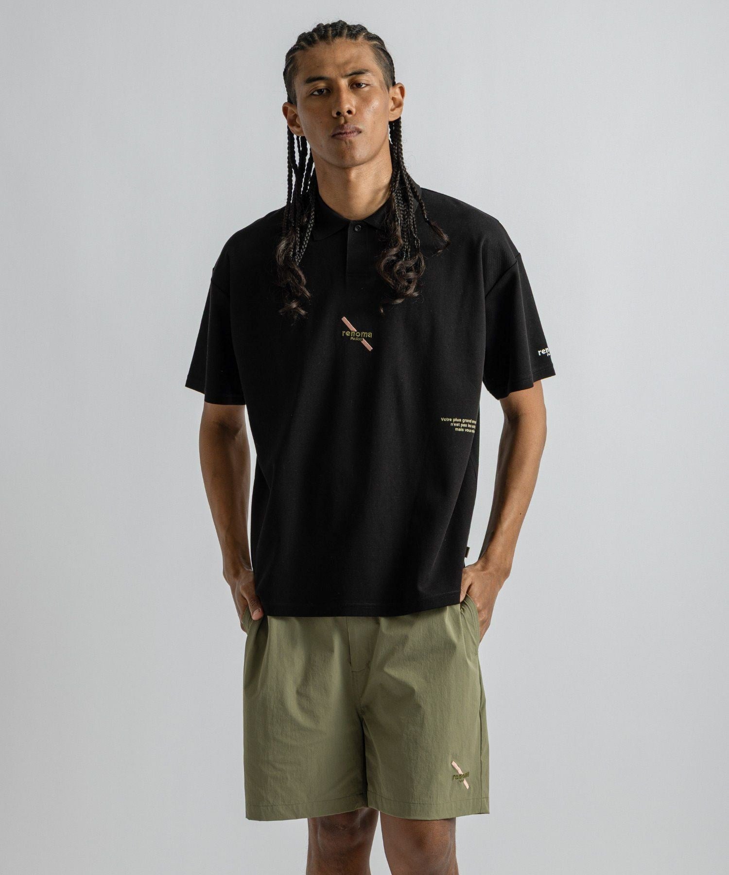renoma GOLF x Saturdays NYC Back Print Polo SS