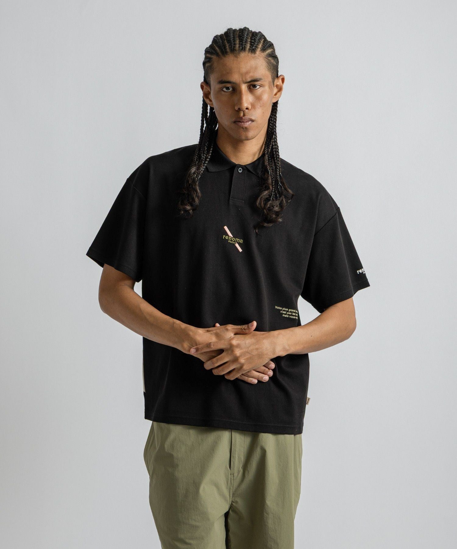 renoma GOLF x Saturdays NYC Back Print Polo SS