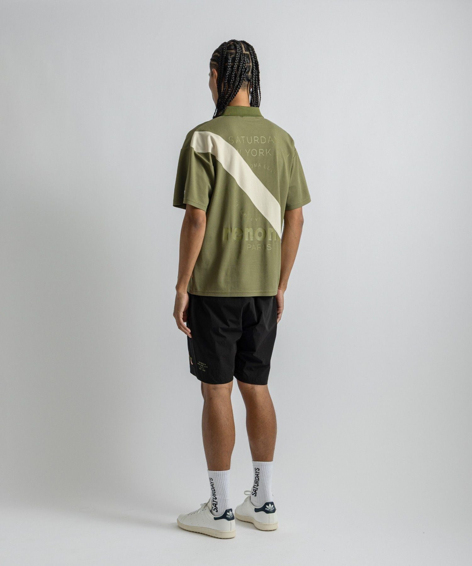 renoma GOLF x Saturdays NYC Back Print Polo SS
