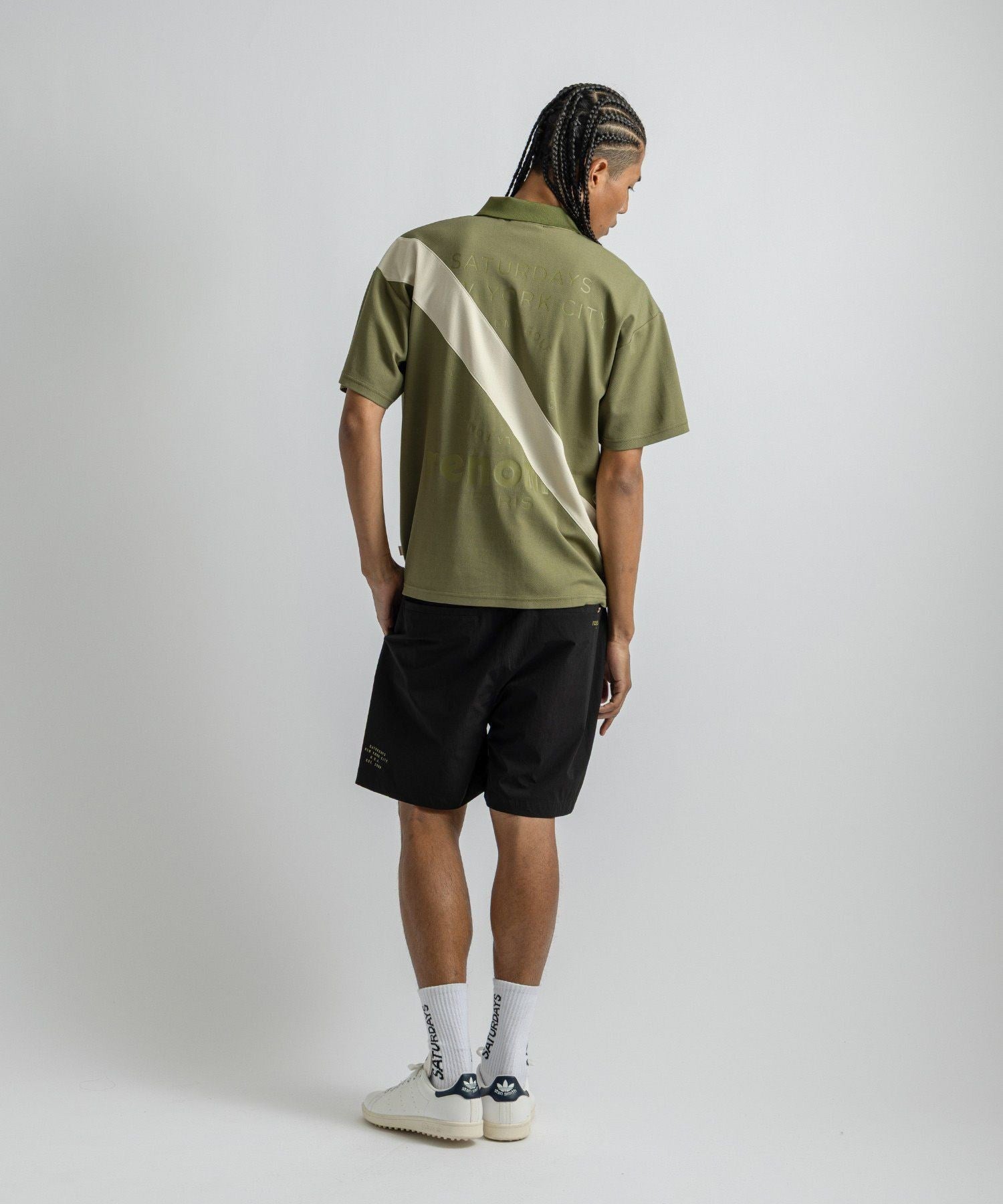 renoma GOLF x Saturdays NYC Back Print Polo SS