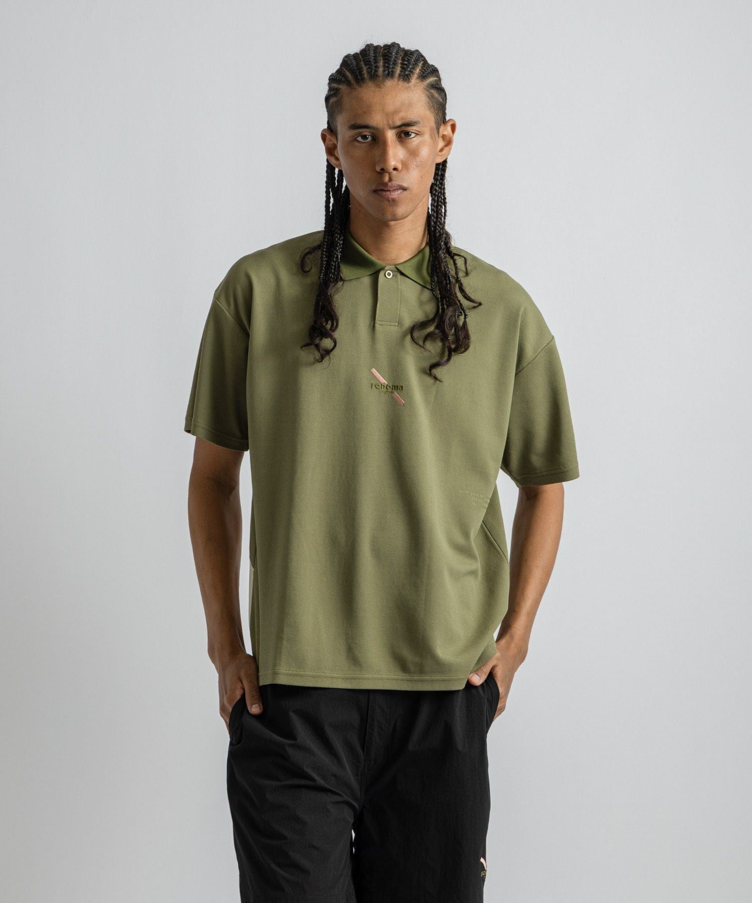 renoma GOLF x Saturdays NYC Back Print Polo SS