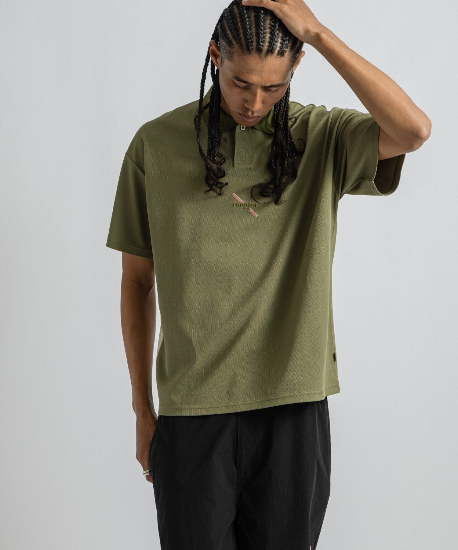renoma GOLF x Saturdays NYC Back Print Polo SS