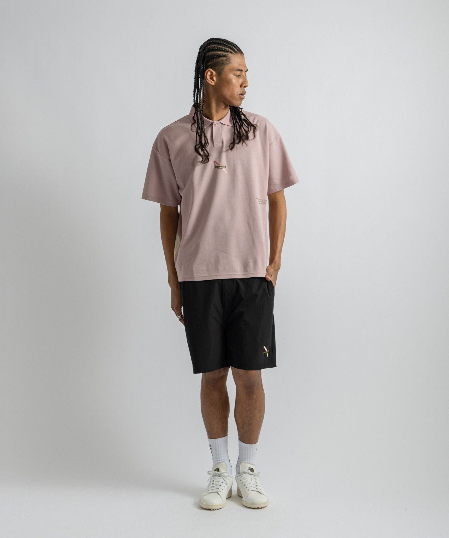 renoma GOLF x Saturdays NYC Back Print Polo SS