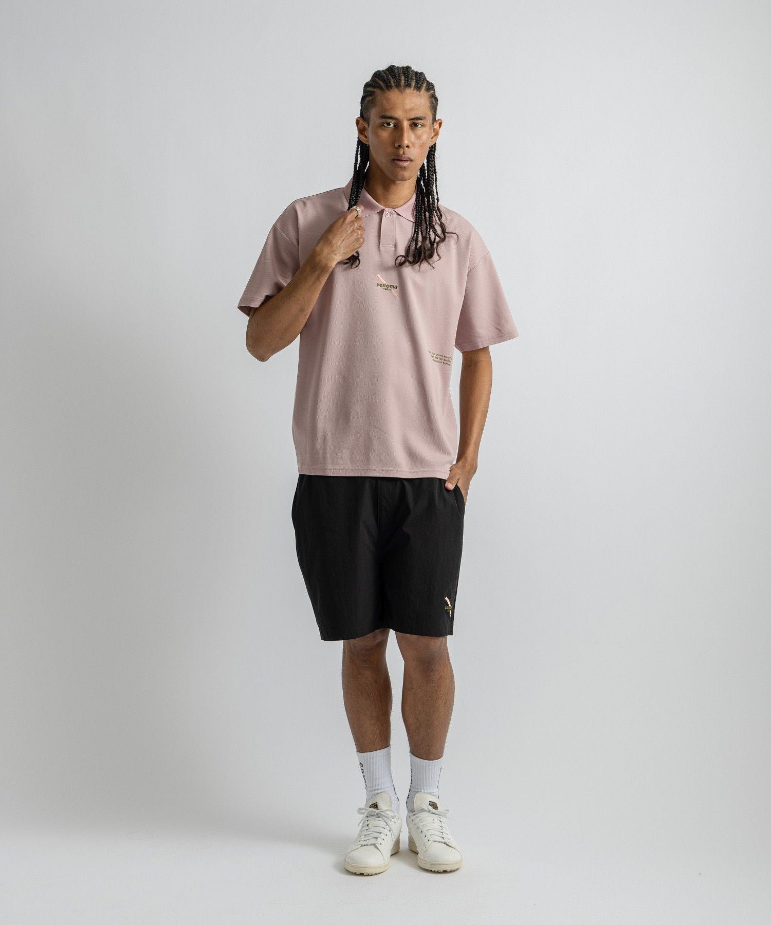 renoma GOLF x Saturdays NYC Back Print Polo SS