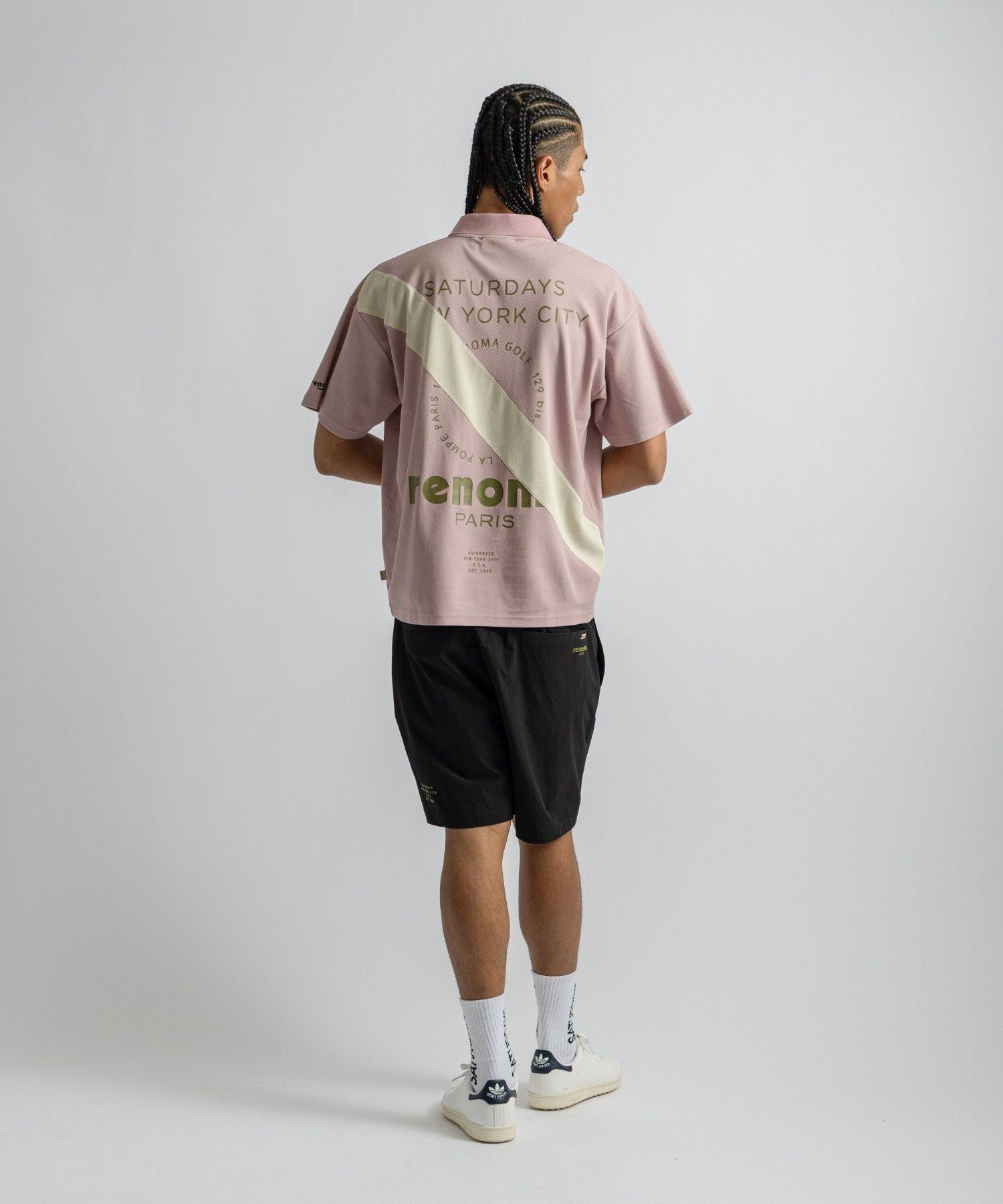 renoma GOLF x Saturdays NYC Back Print Polo SS