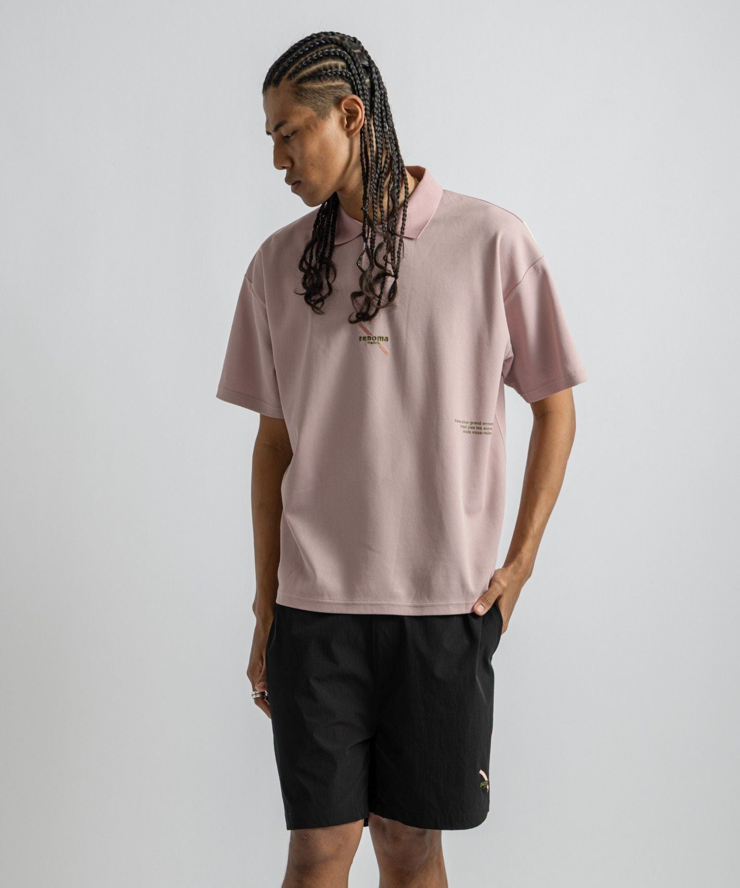 renoma GOLF x Saturdays NYC Back Print Polo SS