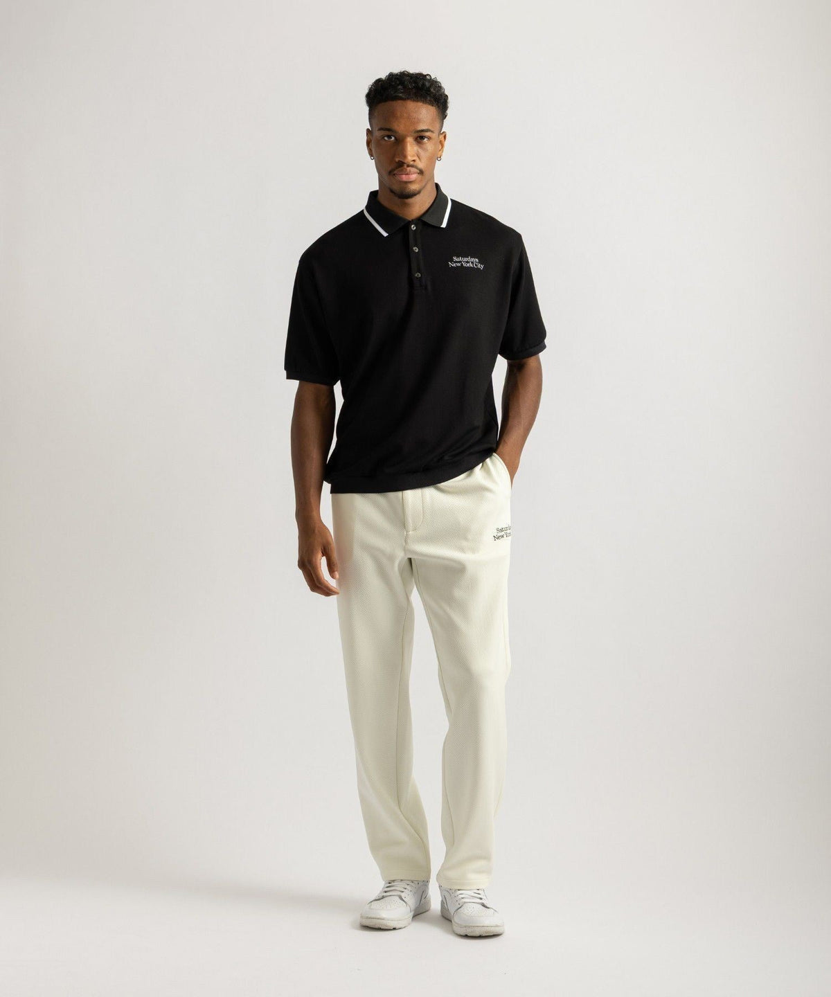Doubleknit Rib Hem SS Polo