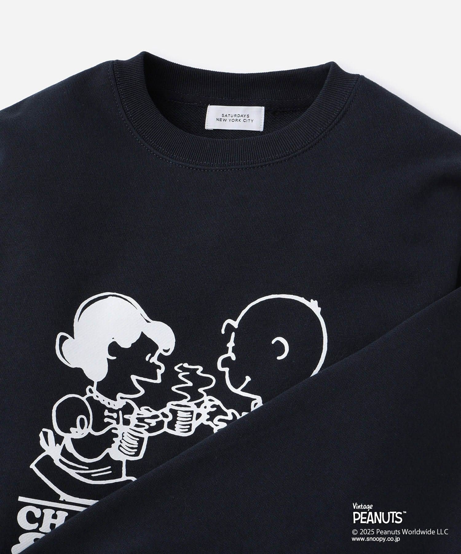PEANUTS xSaturdays NYC Cafetime Crew Sweatshirt