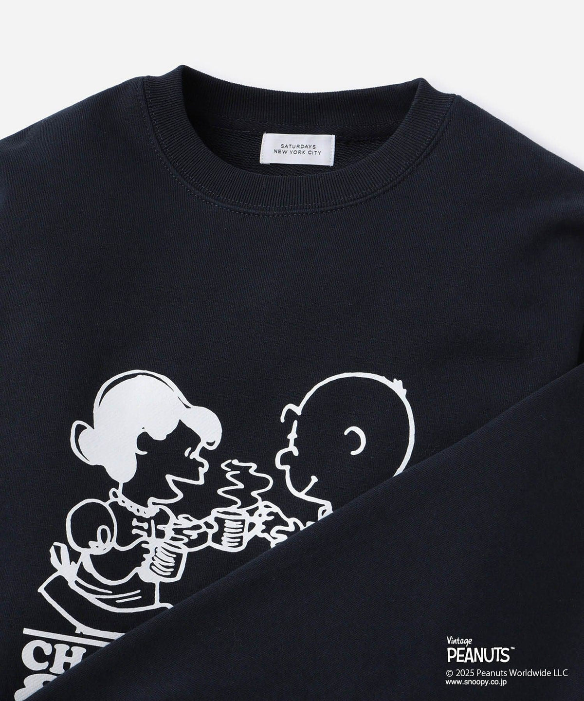 PEANUTS xSaturdays NYC Cafetime Crew Sweatshirt