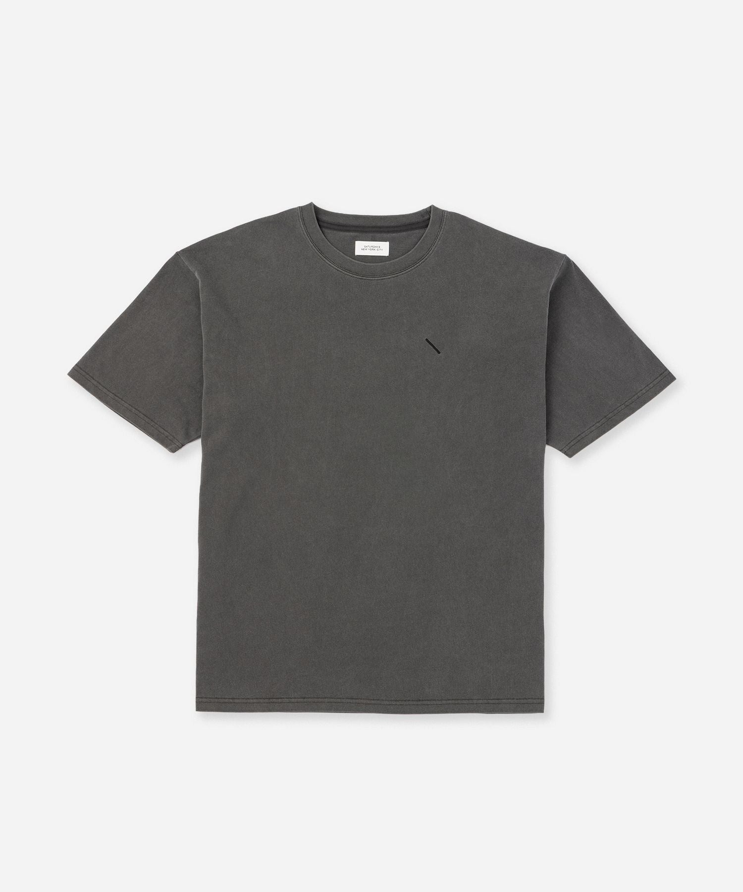 Pigment Dyed Back Printed SS T-Shirt