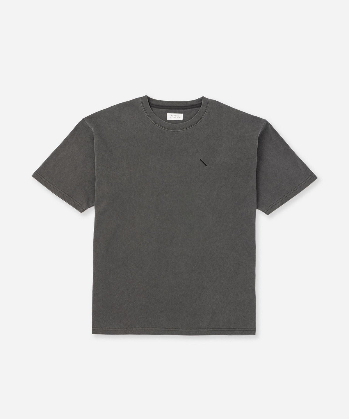 Pigment Dyed Back Printed SS T-Shirt