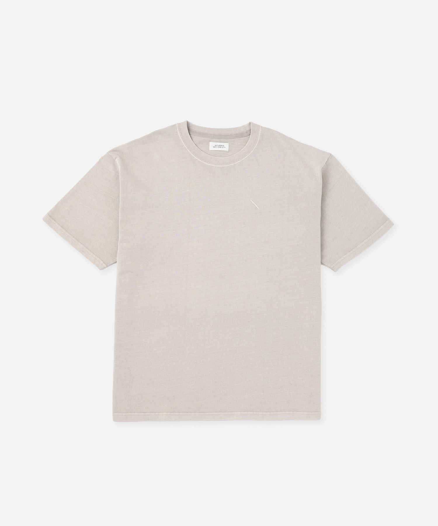 Pigment Dyed Back Printed SS T-Shirt